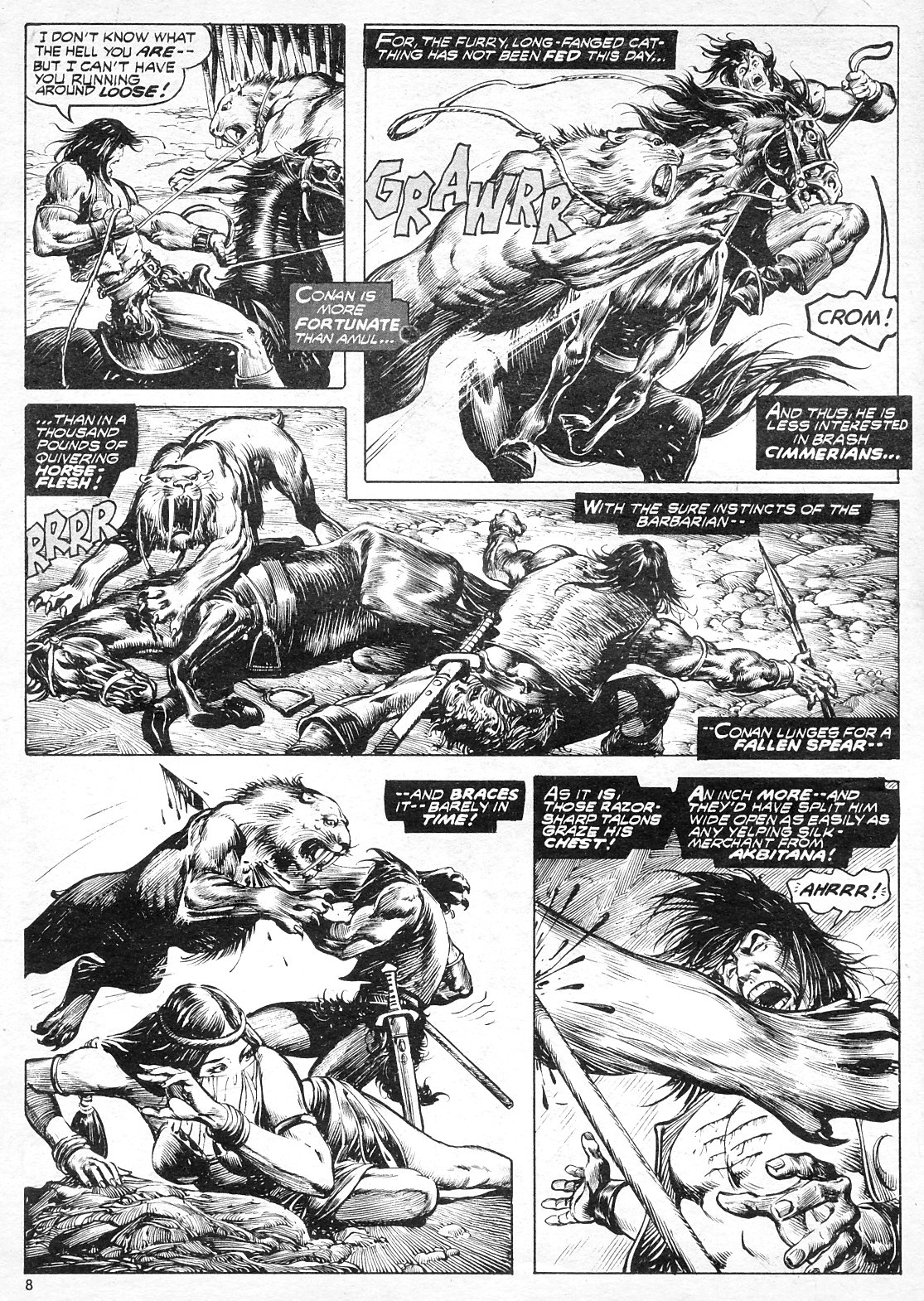 Read online The Savage Sword Of Conan comic -  Issue #7 - 8