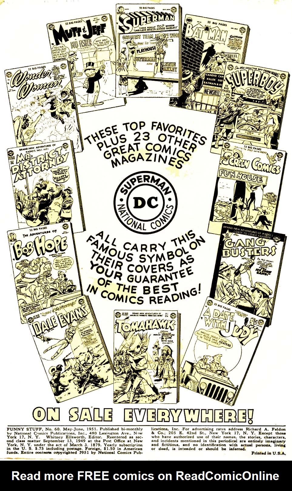 Read online Funny Stuff comic -  Issue #60 - 2