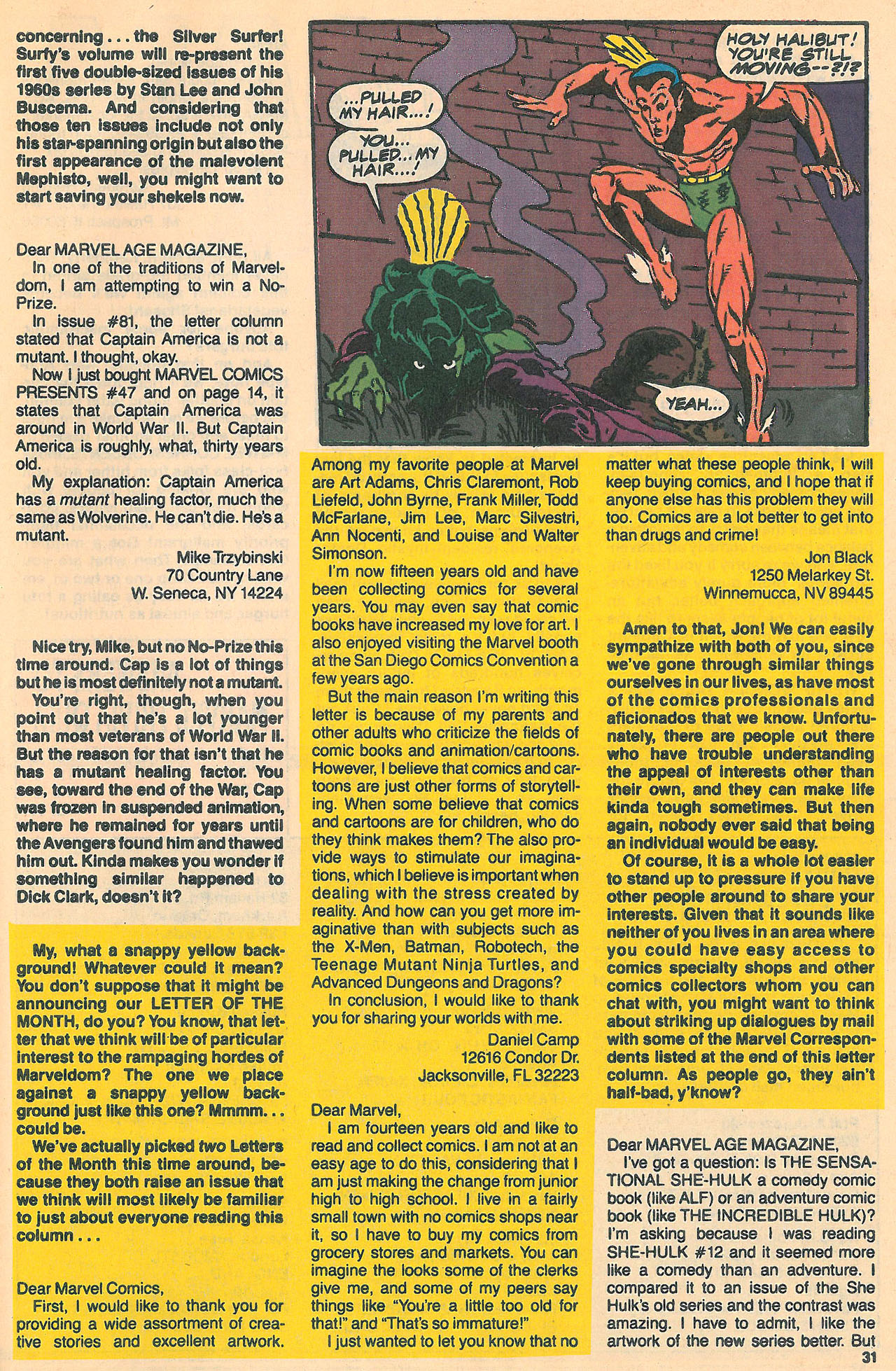 Read online Marvel Age comic -  Issue #94 - 32