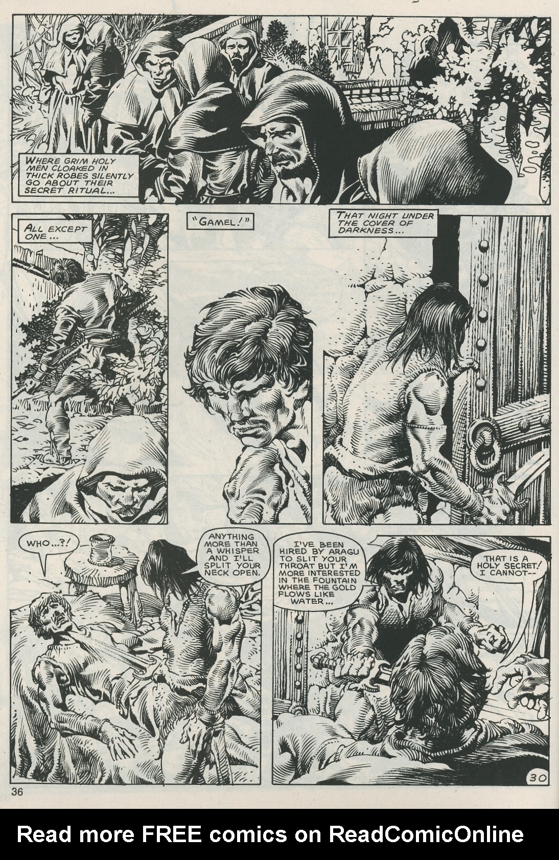 Read online The Savage Sword Of Conan comic -  Issue #121 - 36