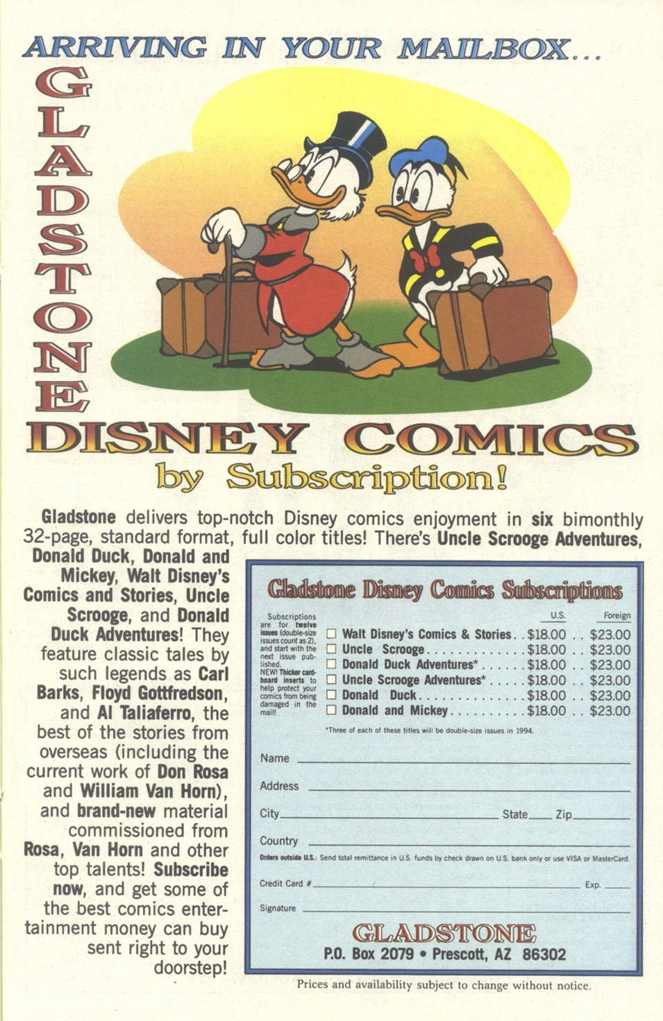 Read online Walt Disney's Donald Duck Adventures (1987) comic -  Issue #26 - 31