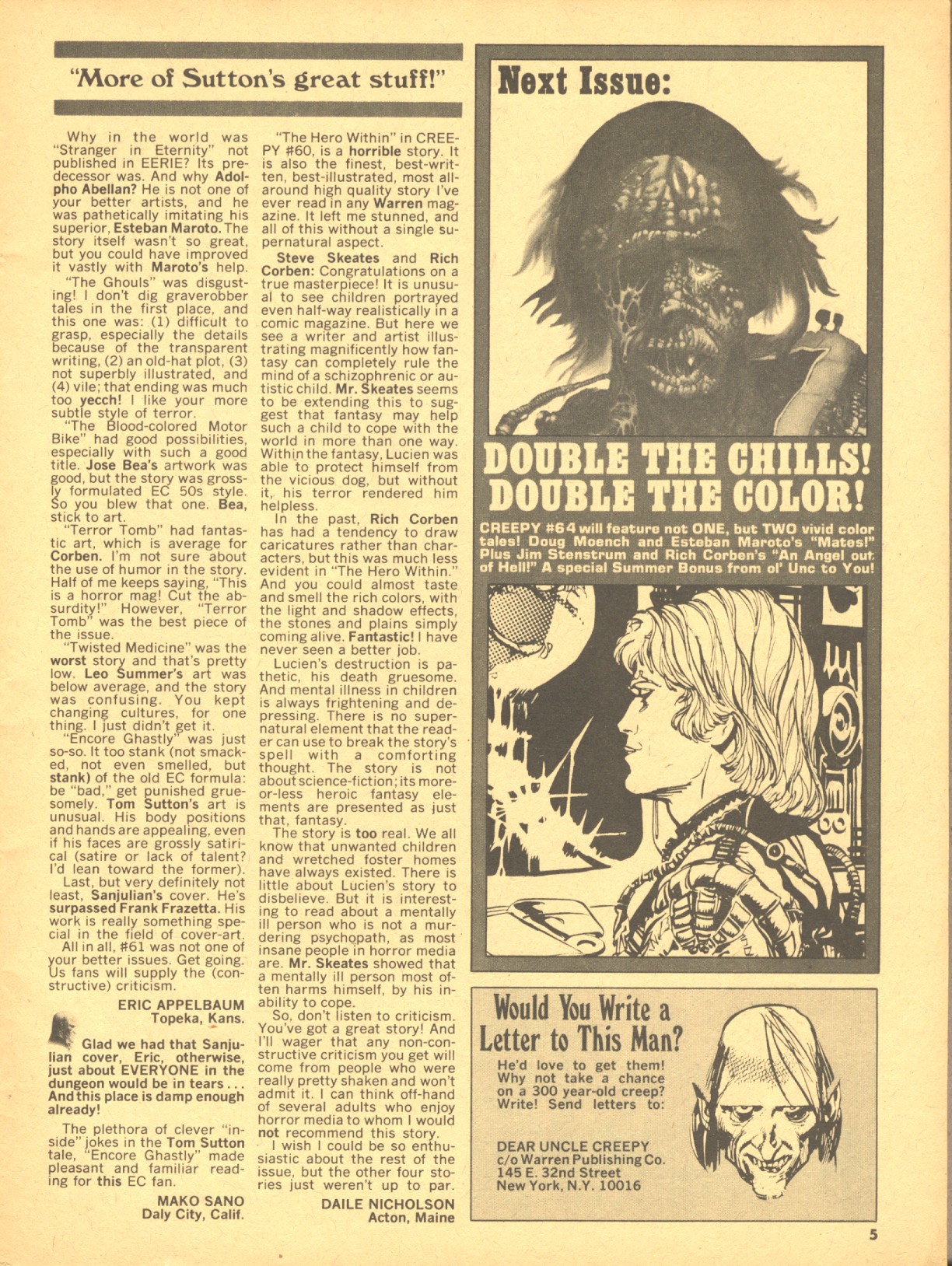 Read online Creepy (1964) comic -  Issue #63 - 5