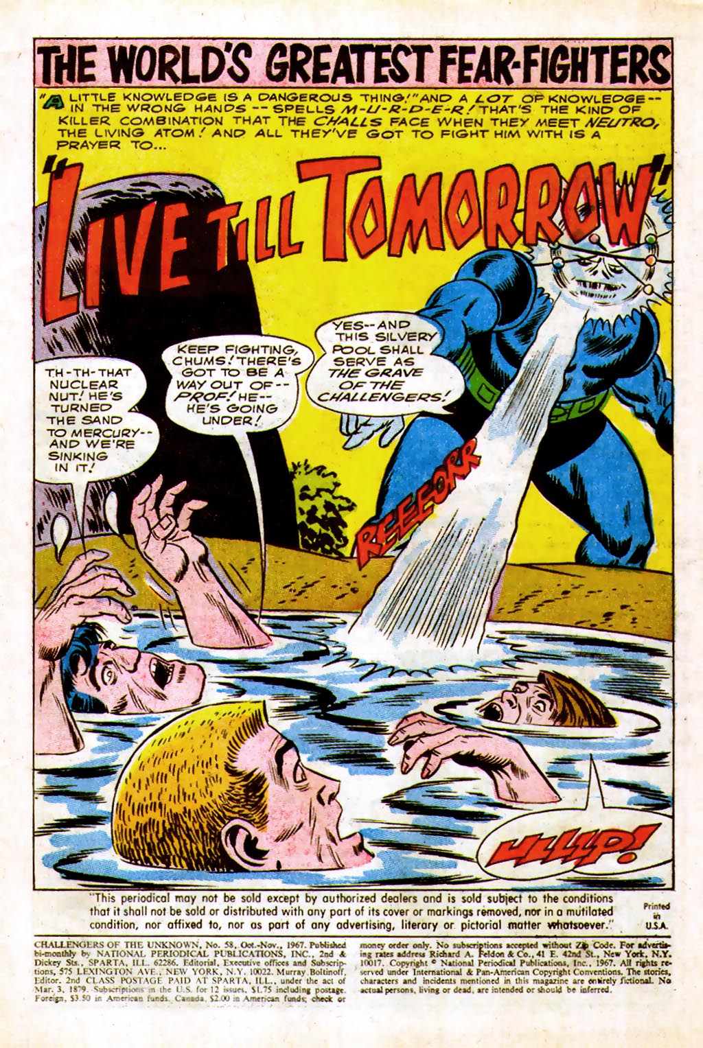 Read online Challengers of the Unknown (1958) comic -  Issue #58 - 3