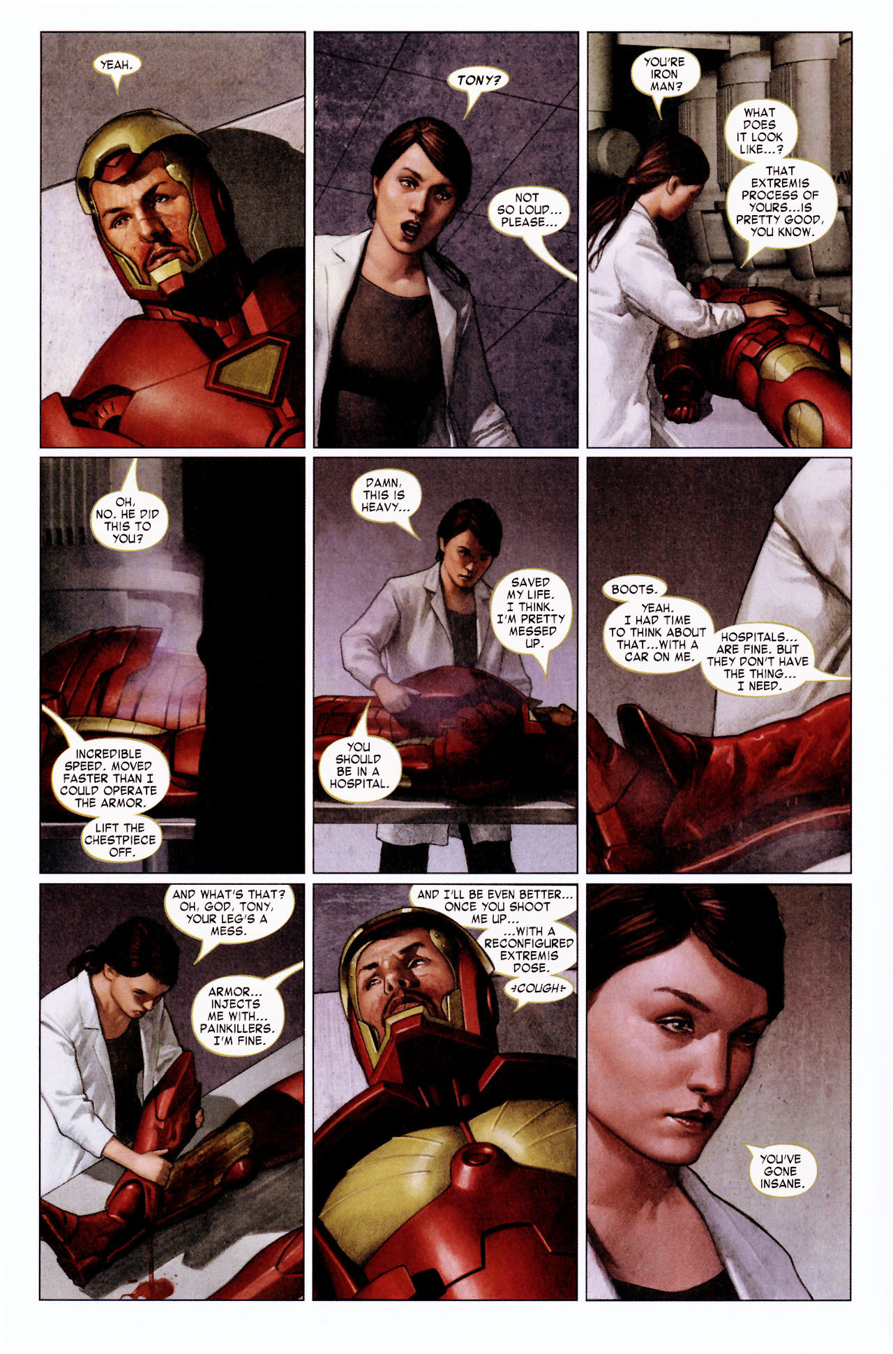 Read online Iron Man: Extremis Director's Cut comic -  Issue #4 - 12