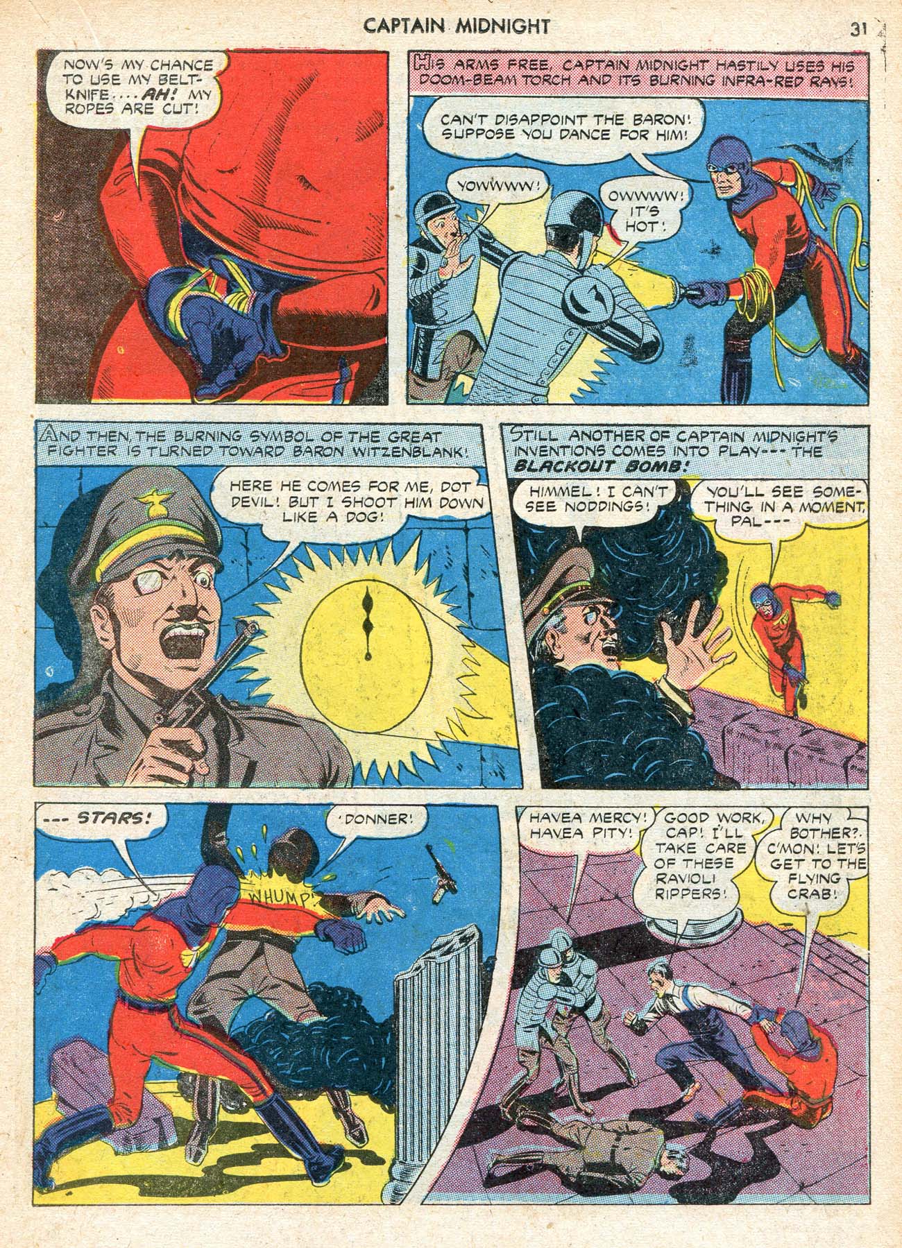 Read online Captain Midnight (1942) comic -  Issue #12 - 31