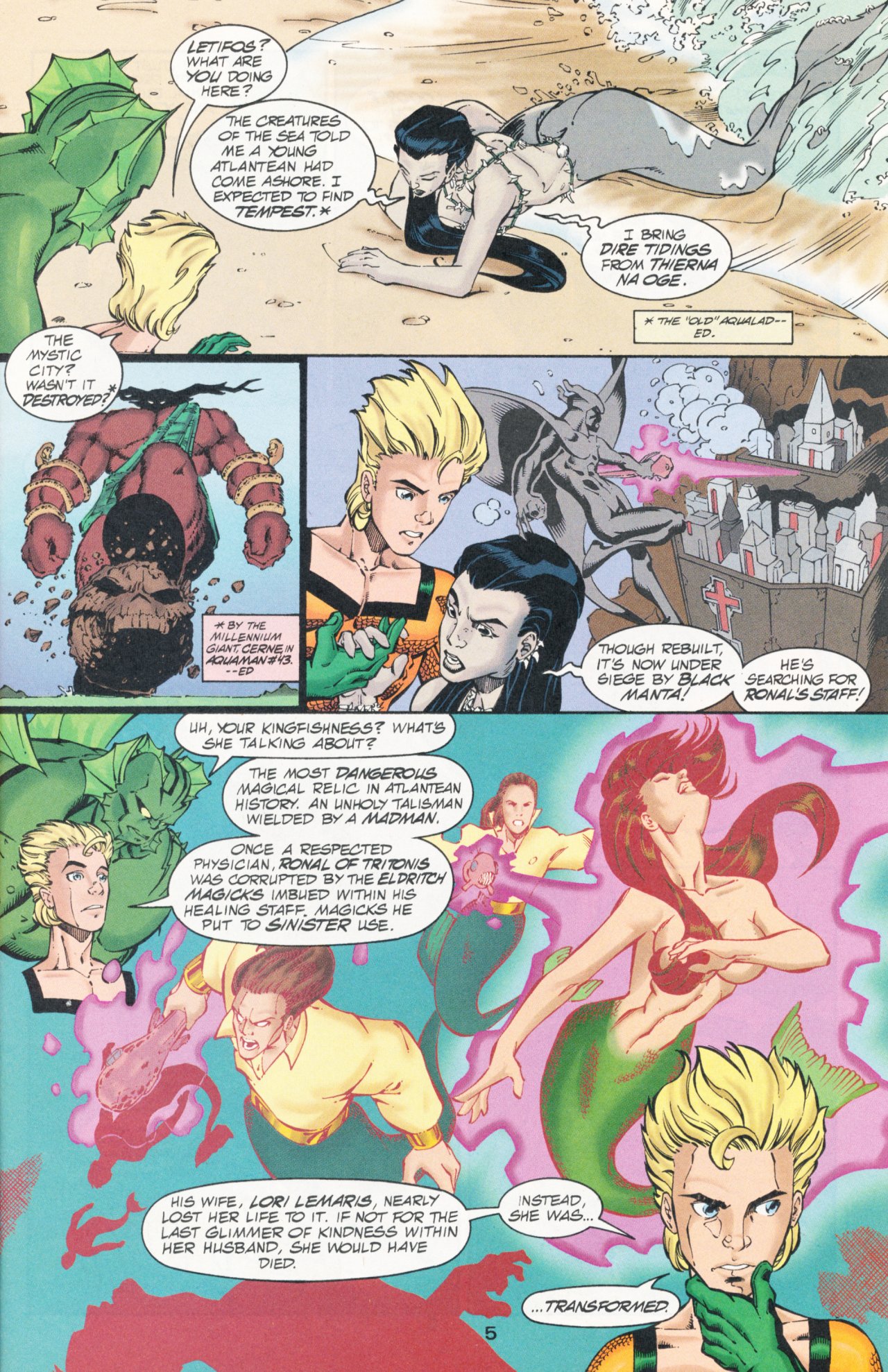 Read online Sins of Youth comic -  Issue # Aquaboy and Lagoon Man - 9