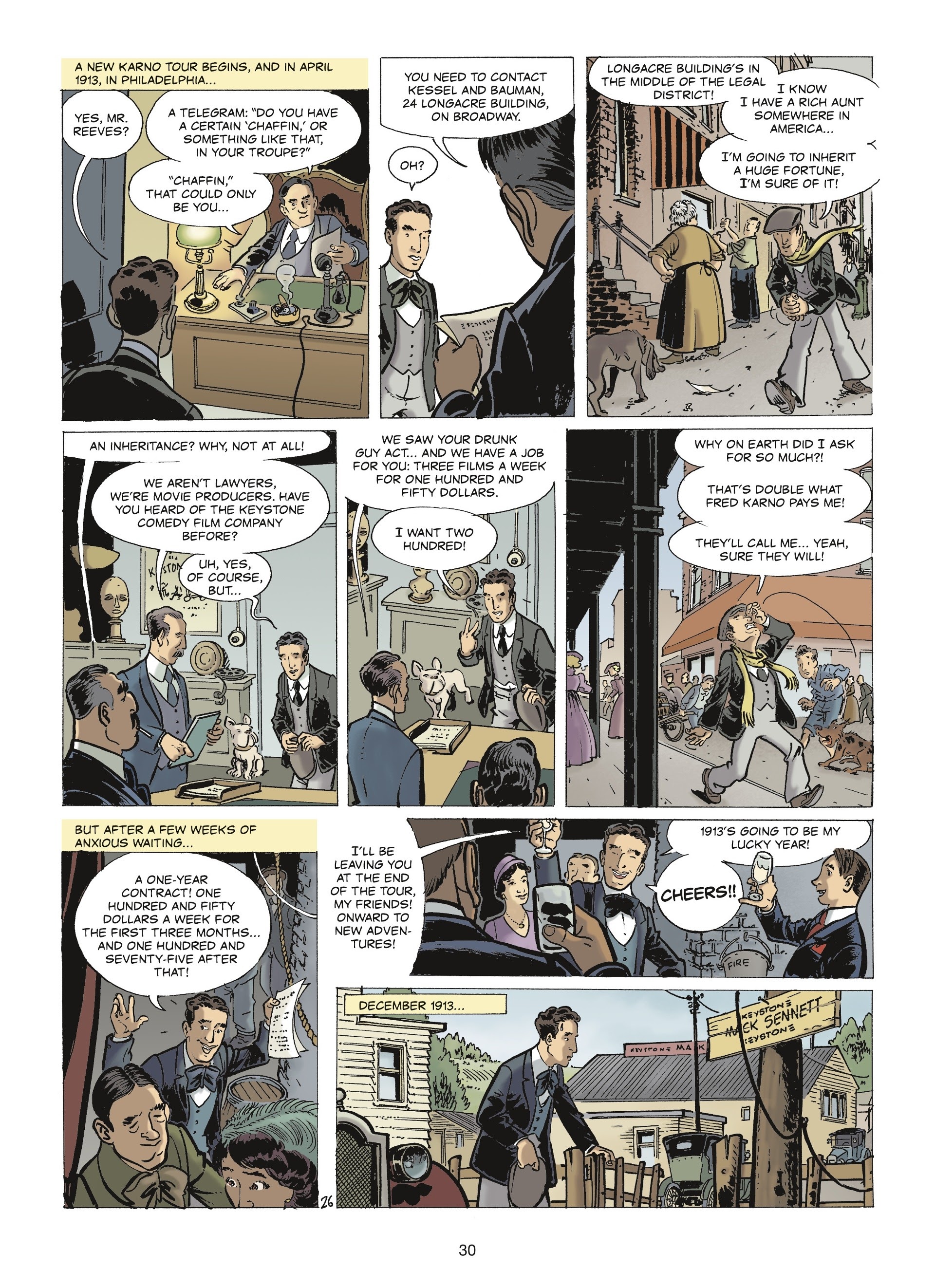 Read online The Stars of History: Charlie Chaplin comic -  Issue # TPB - 28