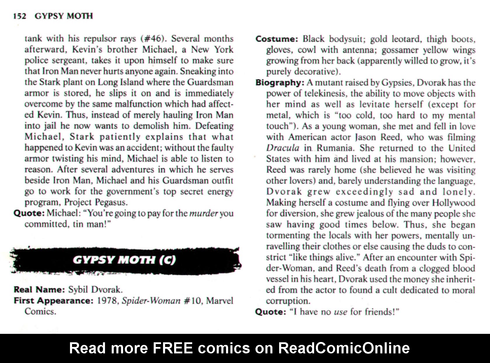 Read online The Encyclopedia of Super Villains comic -  Issue # TPB (Part 1) - 170