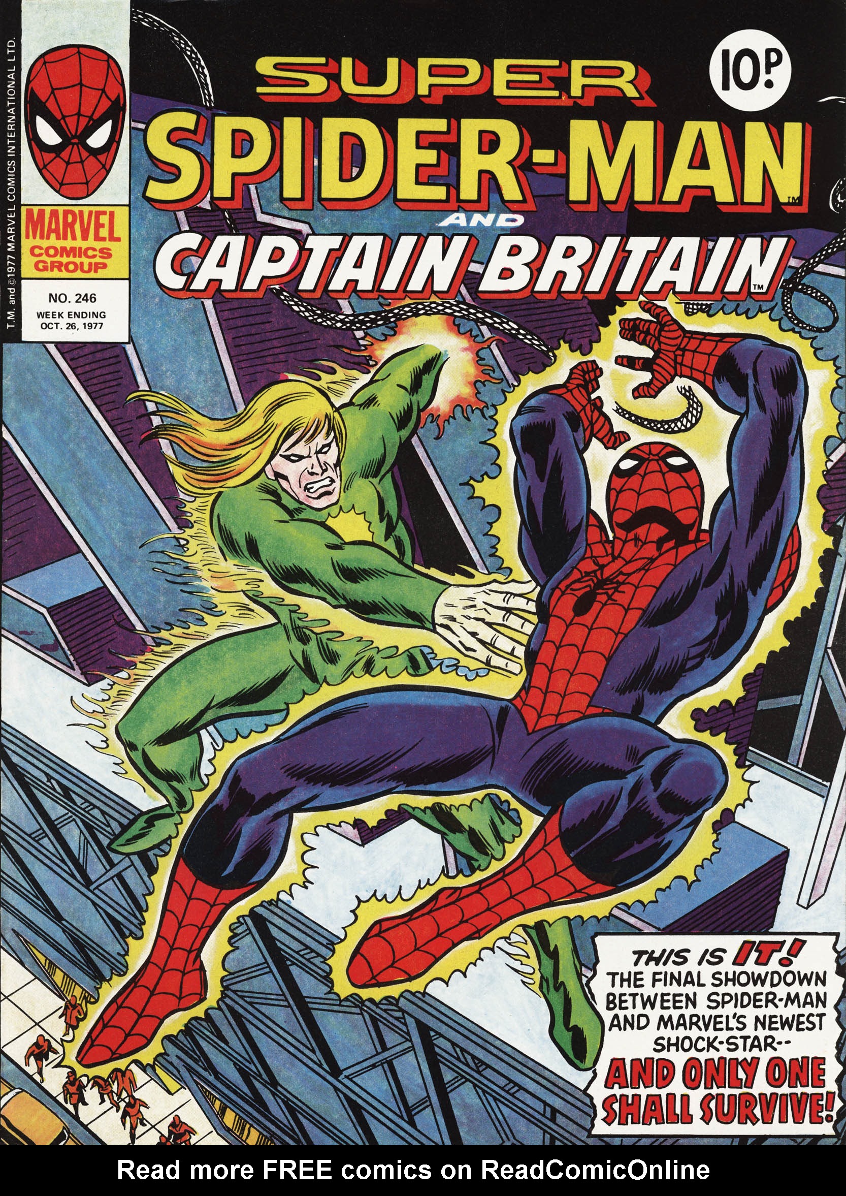 Read online Super Spider-Man and Captain Britain comic -  Issue #246 - 1