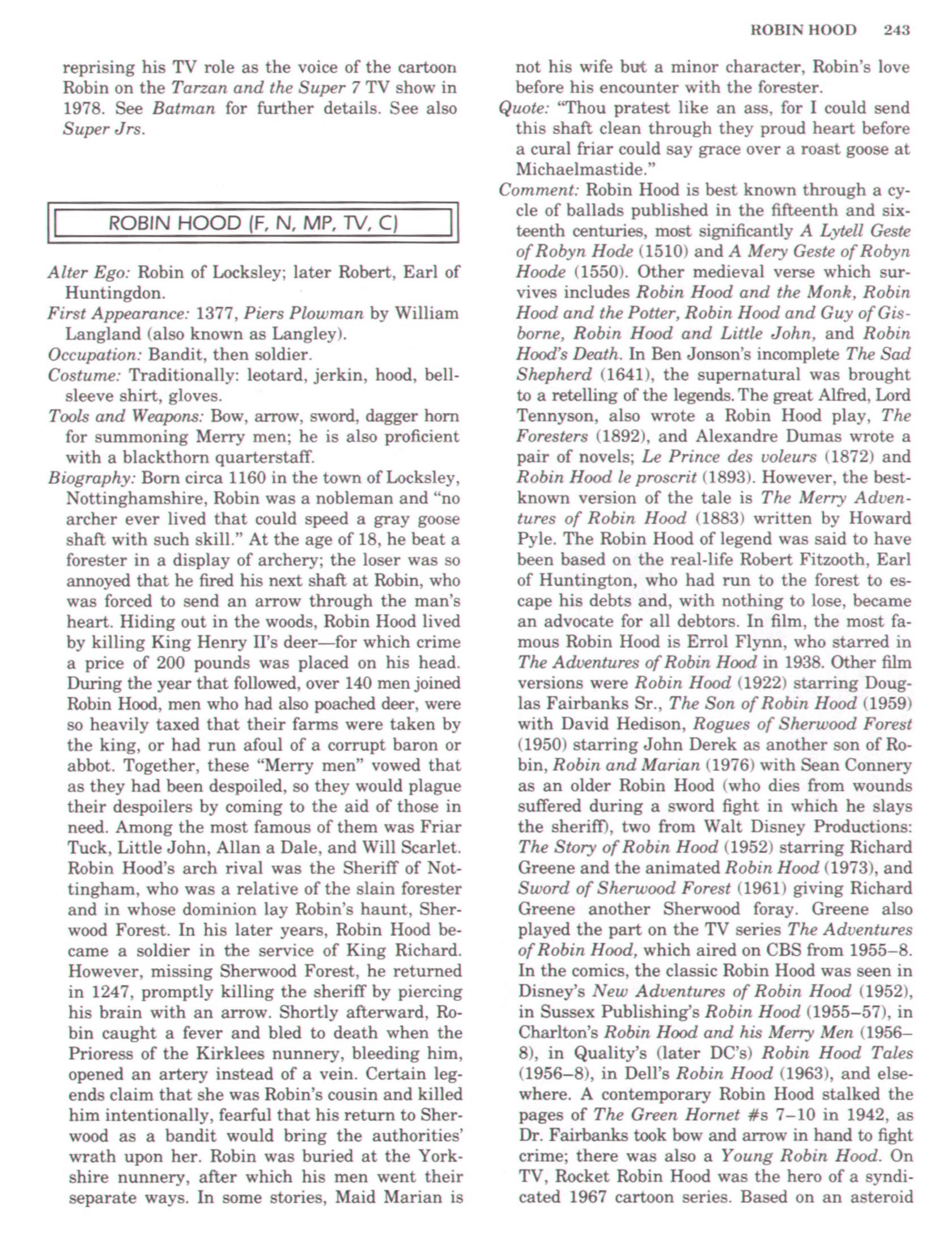 Read online The Encyclopedia of Superheroes comic -  Issue # TPB (Part 3) - 71