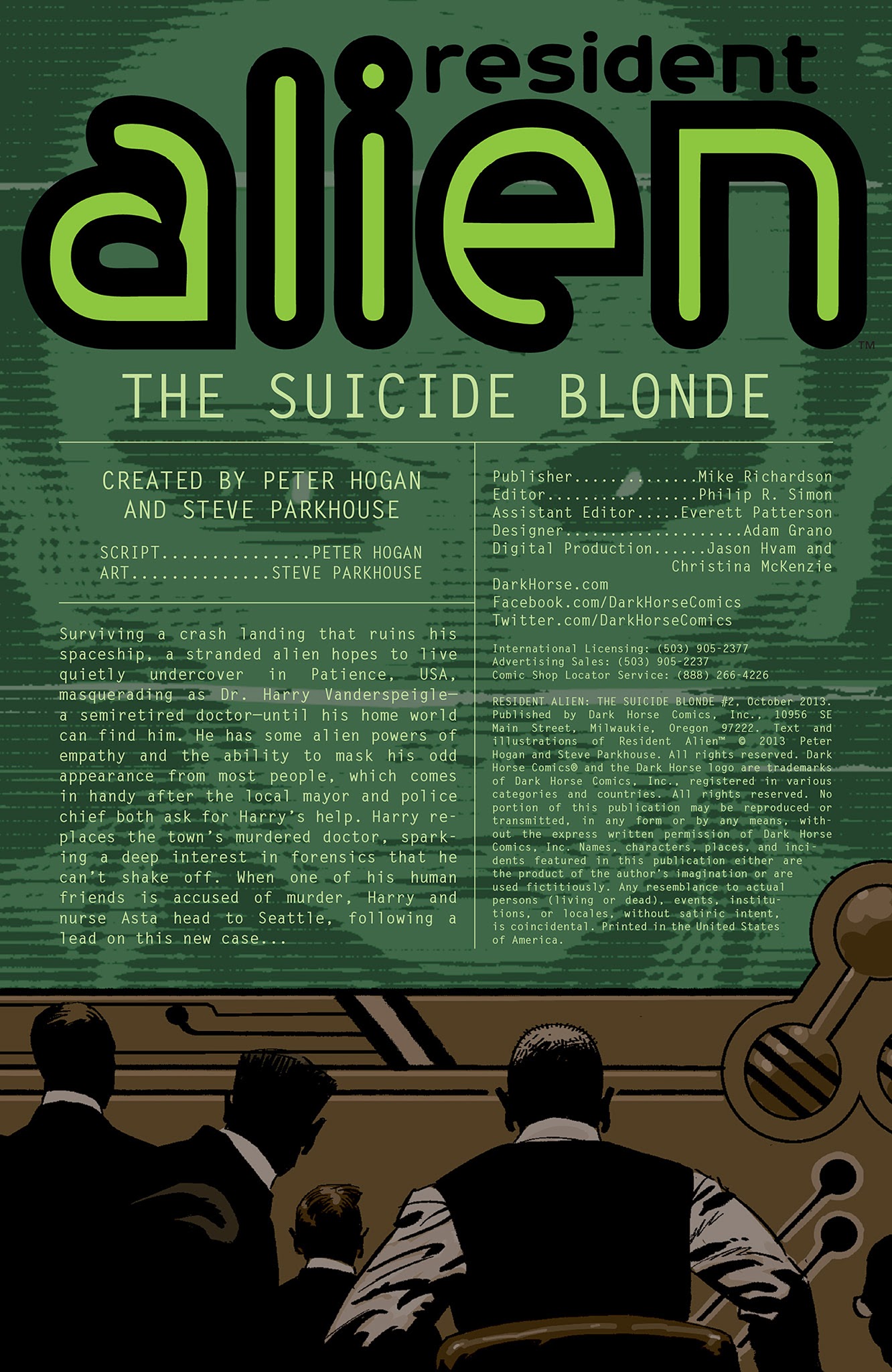 Read online Resident Alien: The Suicide Blonde comic -  Issue #2 - 2