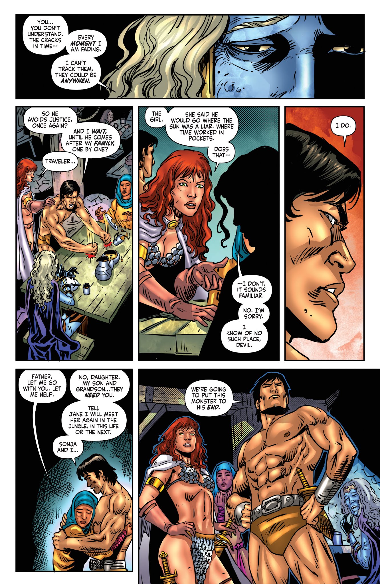 Read online Red Sonja/Tarzan comic -  Issue #5 - 22