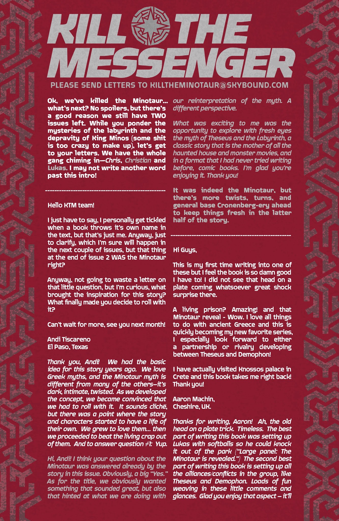 Read online Kill the Minotaur comic -  Issue #4 - 31