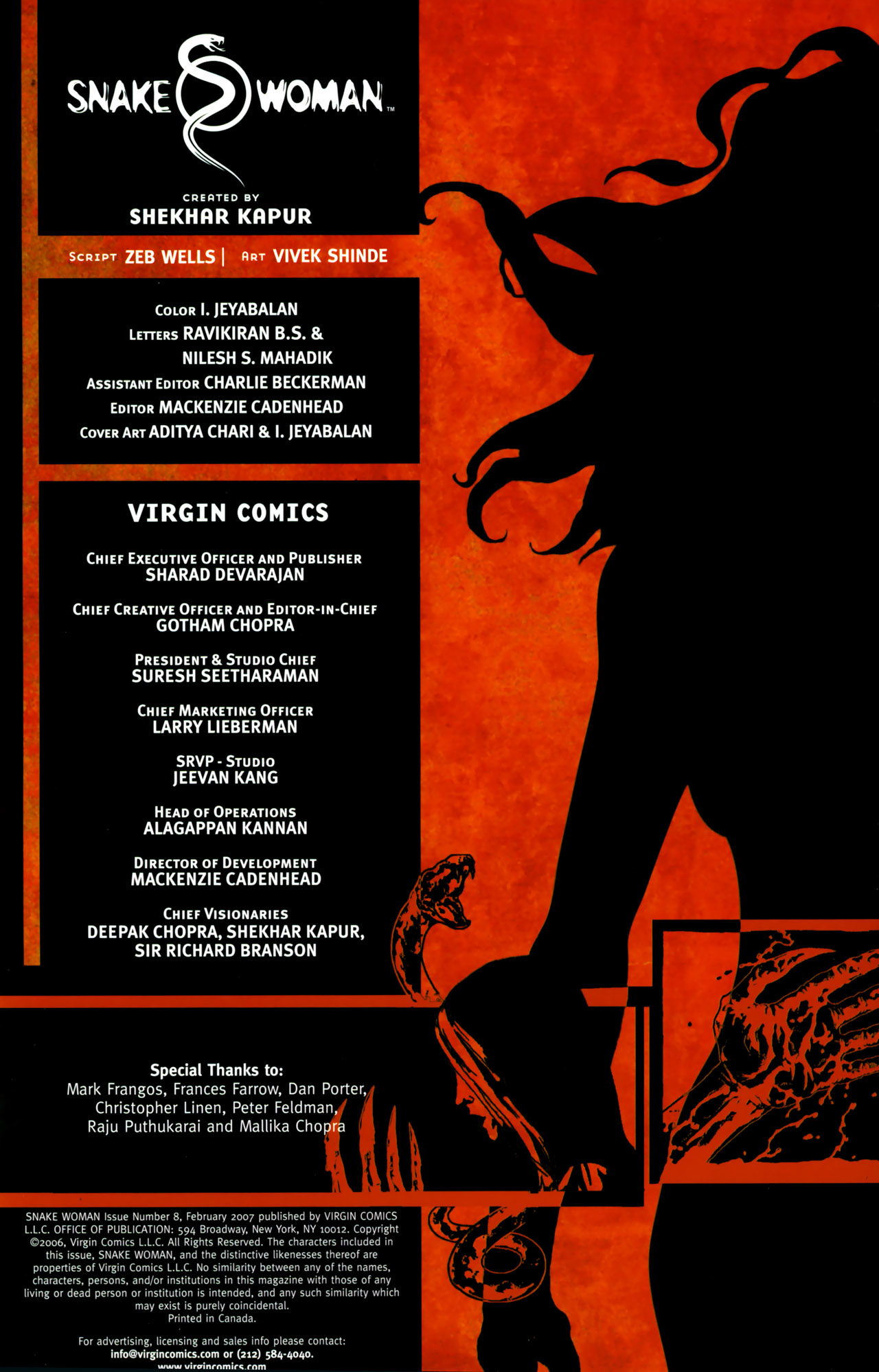 Read online Snake Woman comic -  Issue #8 - 2