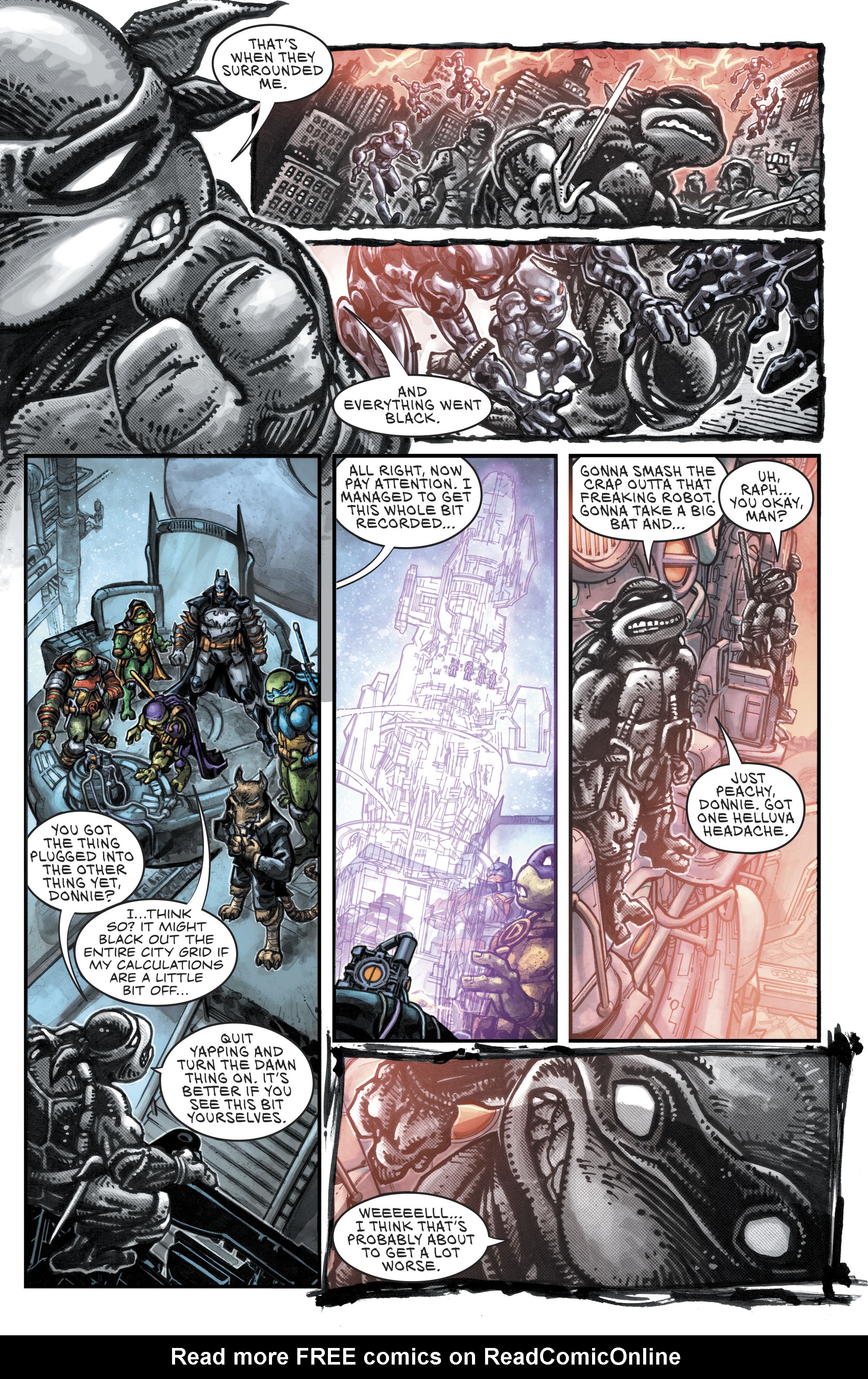 Read online Batman/Teenage Mutant Ninja Turtles III comic -  Issue #2 - 11