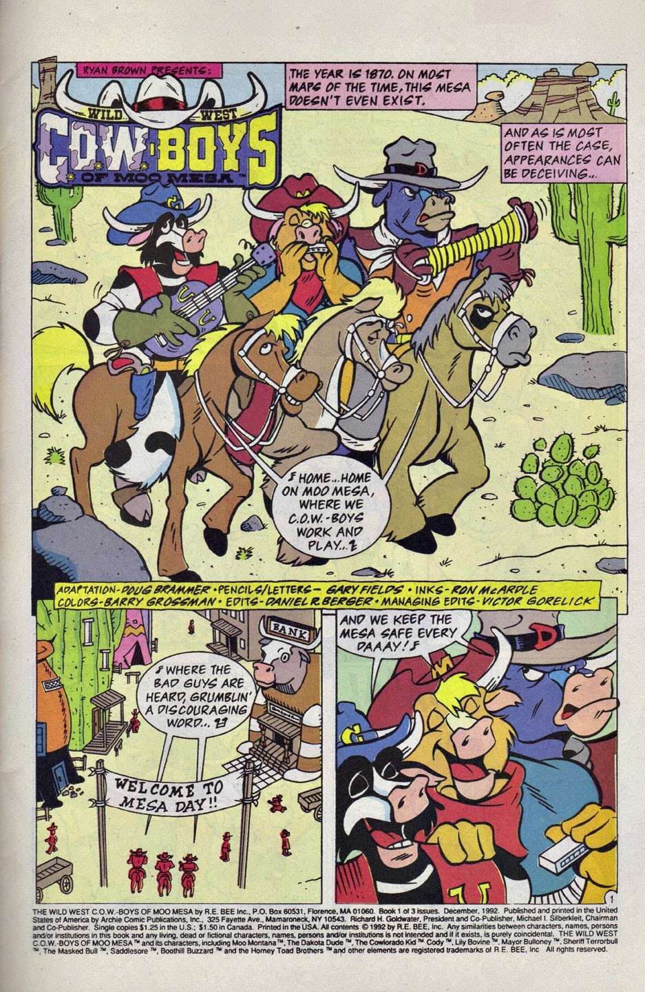 Read online Wild West C.O.W.-Boys Of Moo Mesa (1992) comic -  Issue #1 - 2