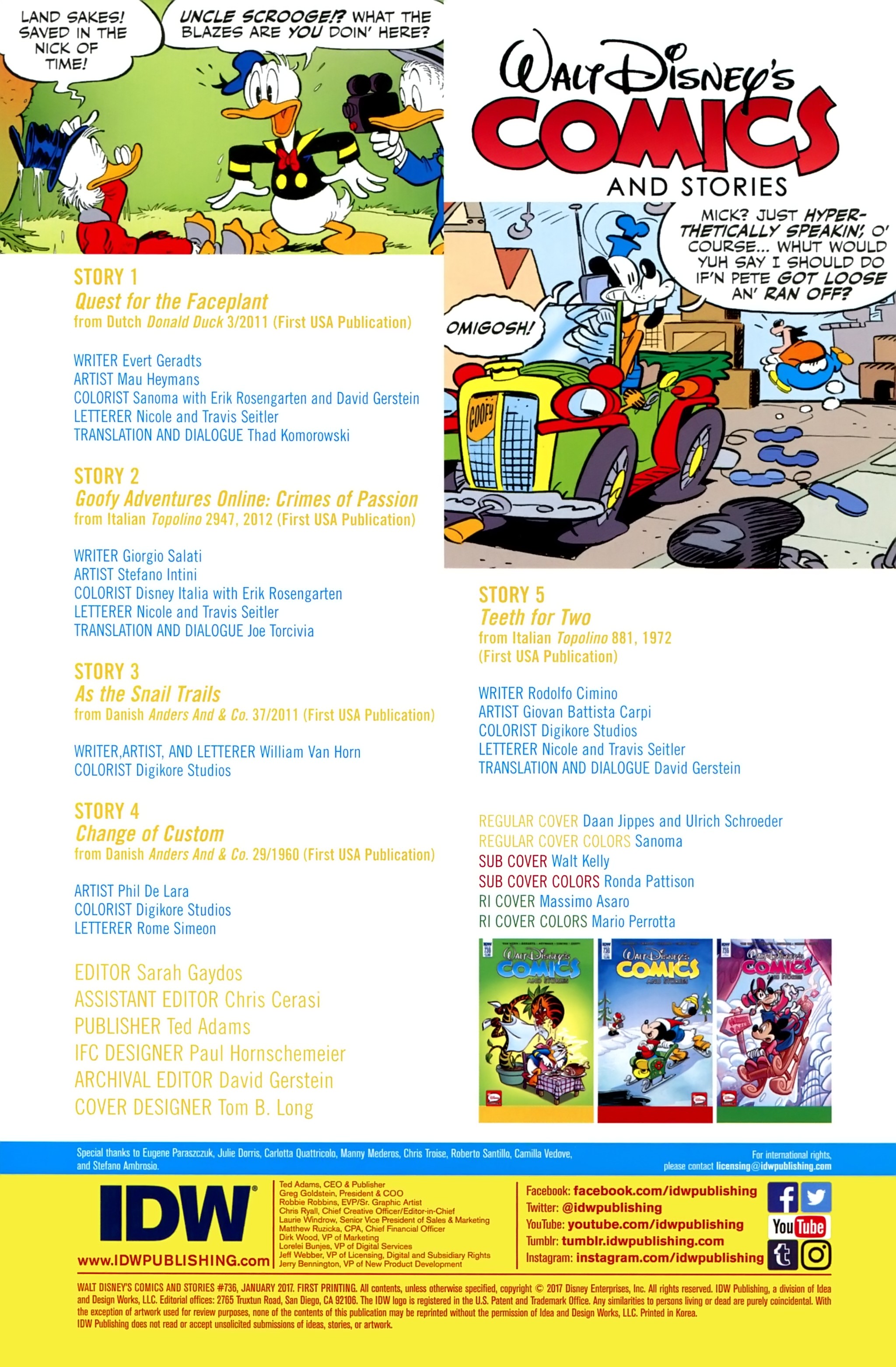 Read online Walt Disney's Comics and Stories comic -  Issue #736 - 2