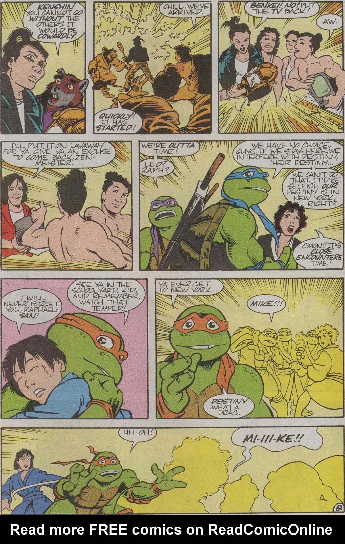 Read online Teenage Mutant Ninja Turtles III The Movie: The Turtles Are Back...In Time! comic -  Issue # Full - 62