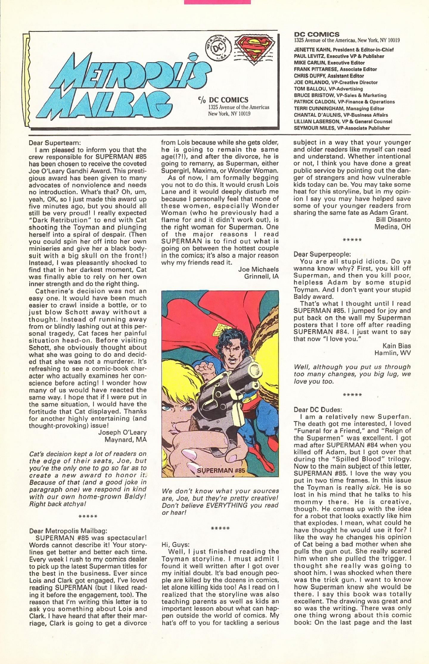 Read online Superman (1987) comic -  Issue #89 - 29