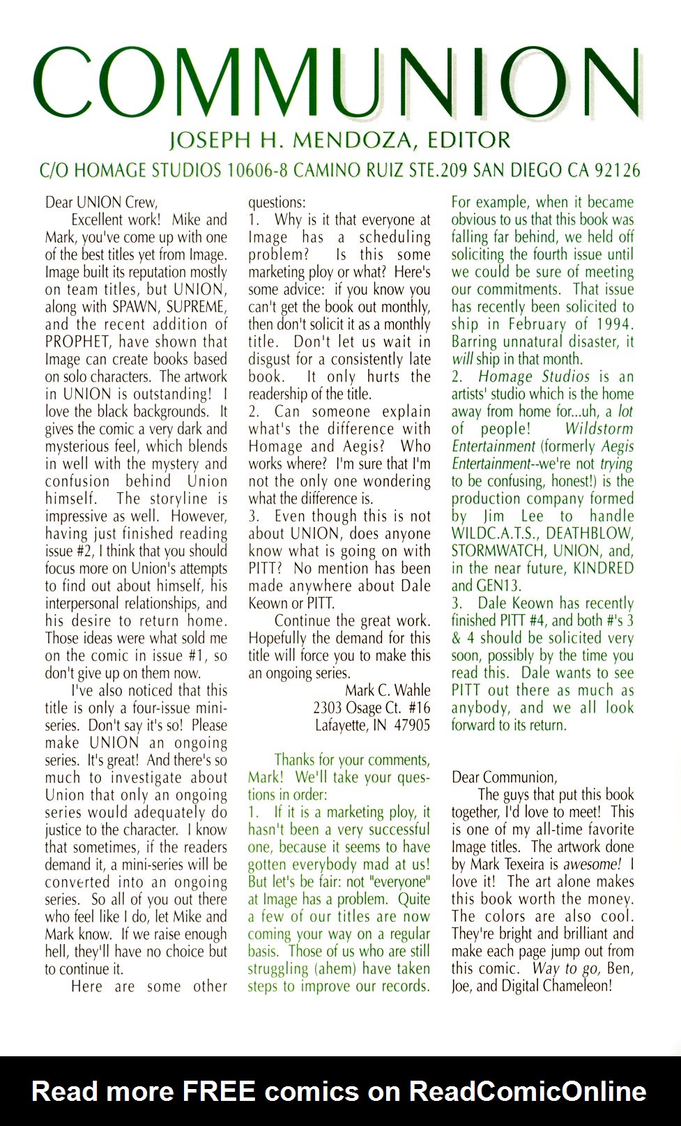 Read online Union (1993) comic -  Issue #3 - 26