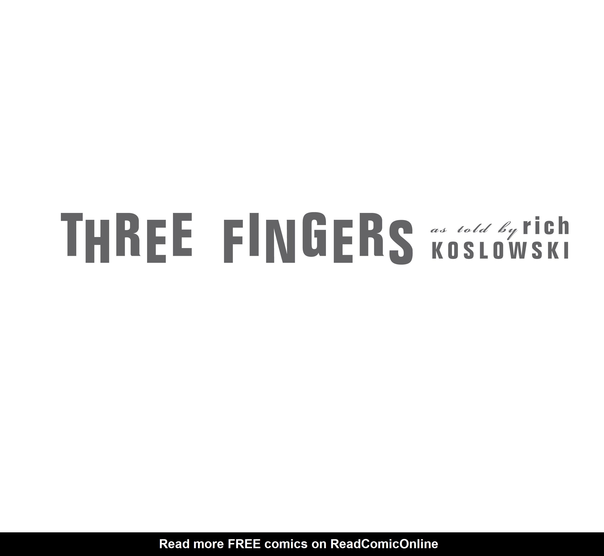 Read online Three Fingers comic -  Issue # TPB - 8