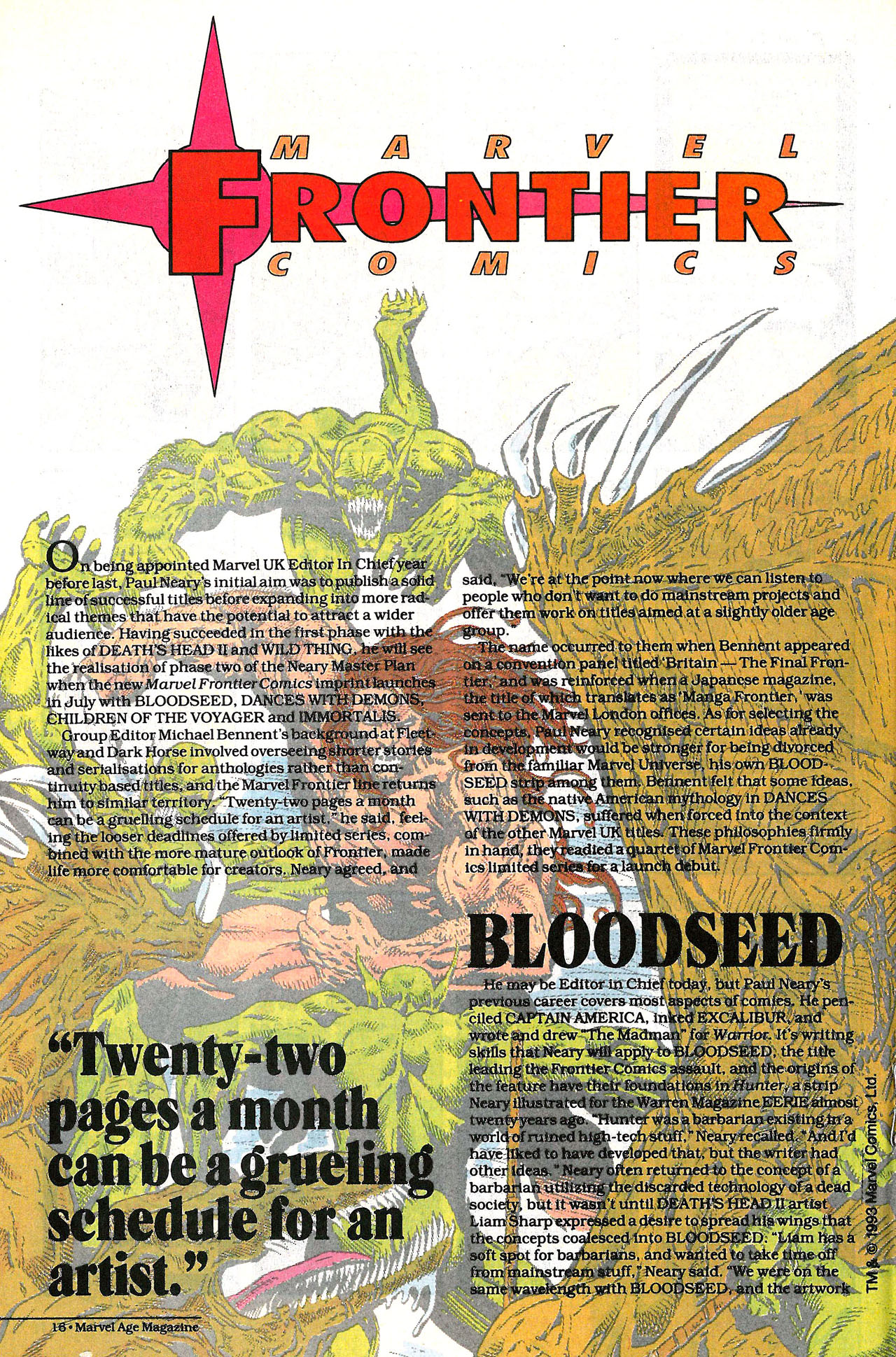 Read online Marvel Age comic -  Issue #126 - 17