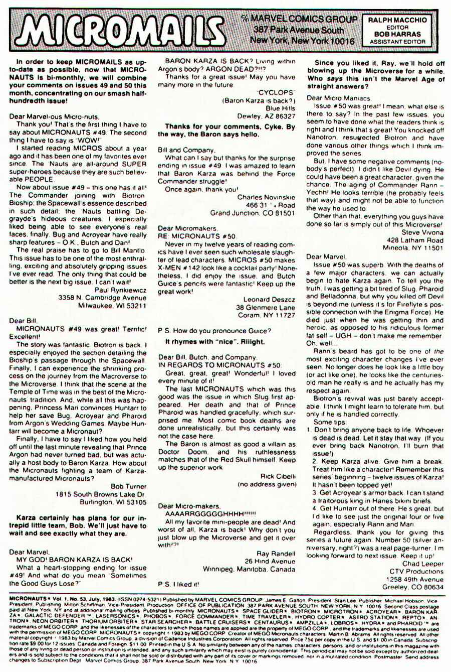 Read online Micronauts (1979) comic -  Issue #53 - 33