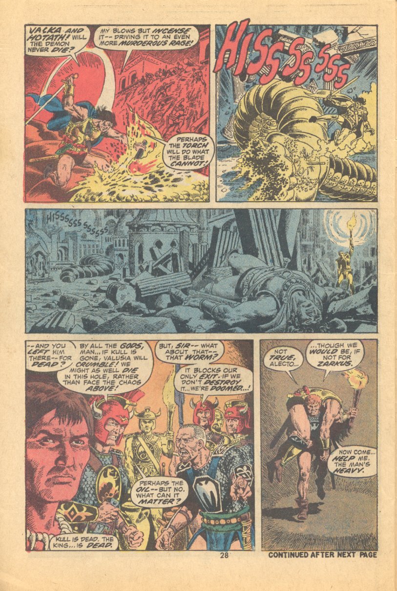 Read online Kull, the Conqueror (1971) comic -  Issue #6 - 21
