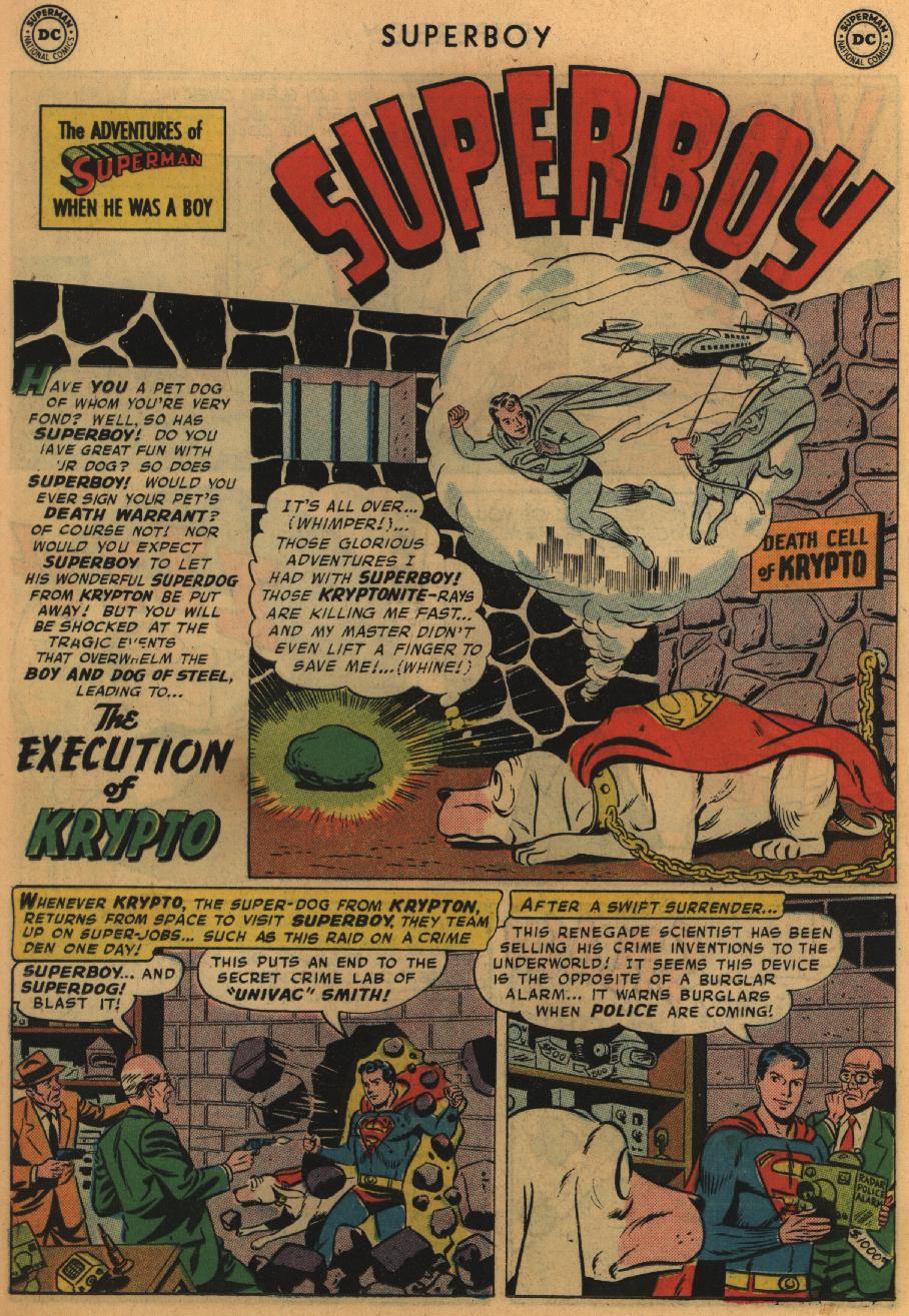 Read online Superboy (1949) comic -  Issue #67 - 12