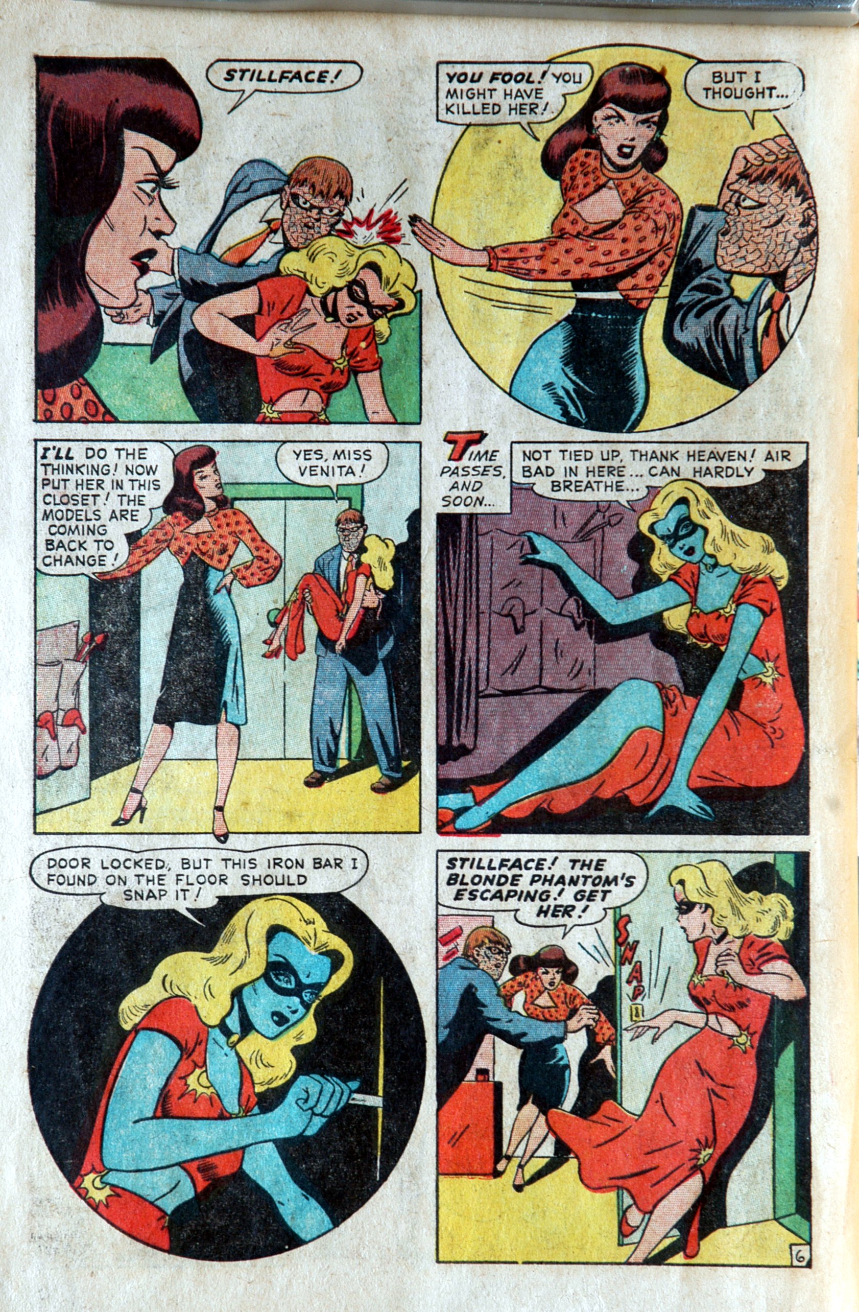 Read online Blonde Phantom Comics comic -  Issue #16 - 8