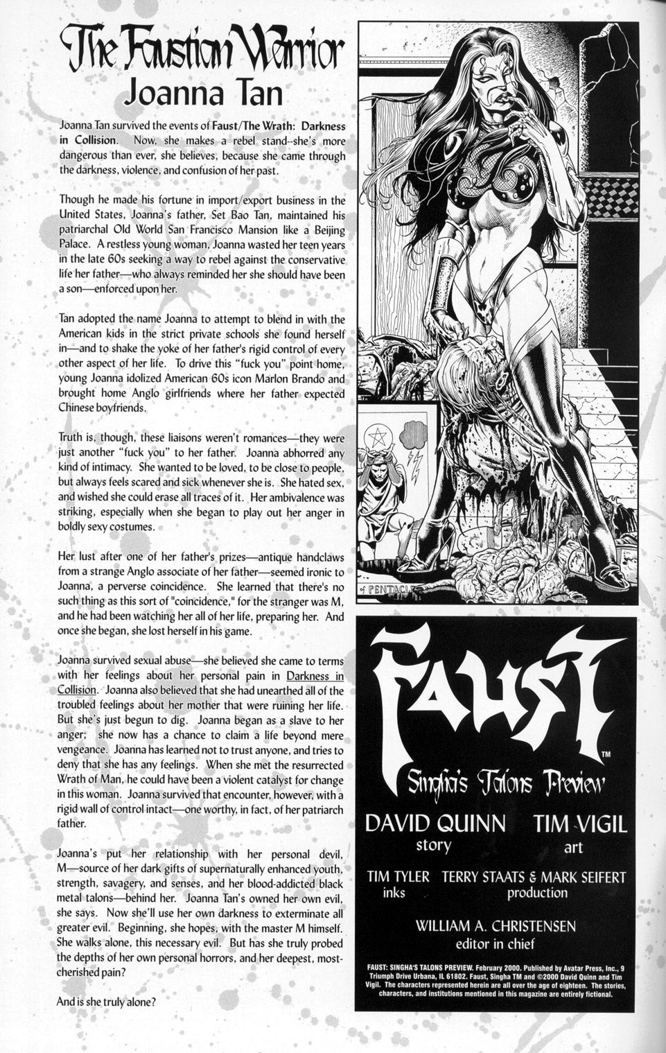 Read online Faust: Singha's Talons comic -  Issue #1 - 4