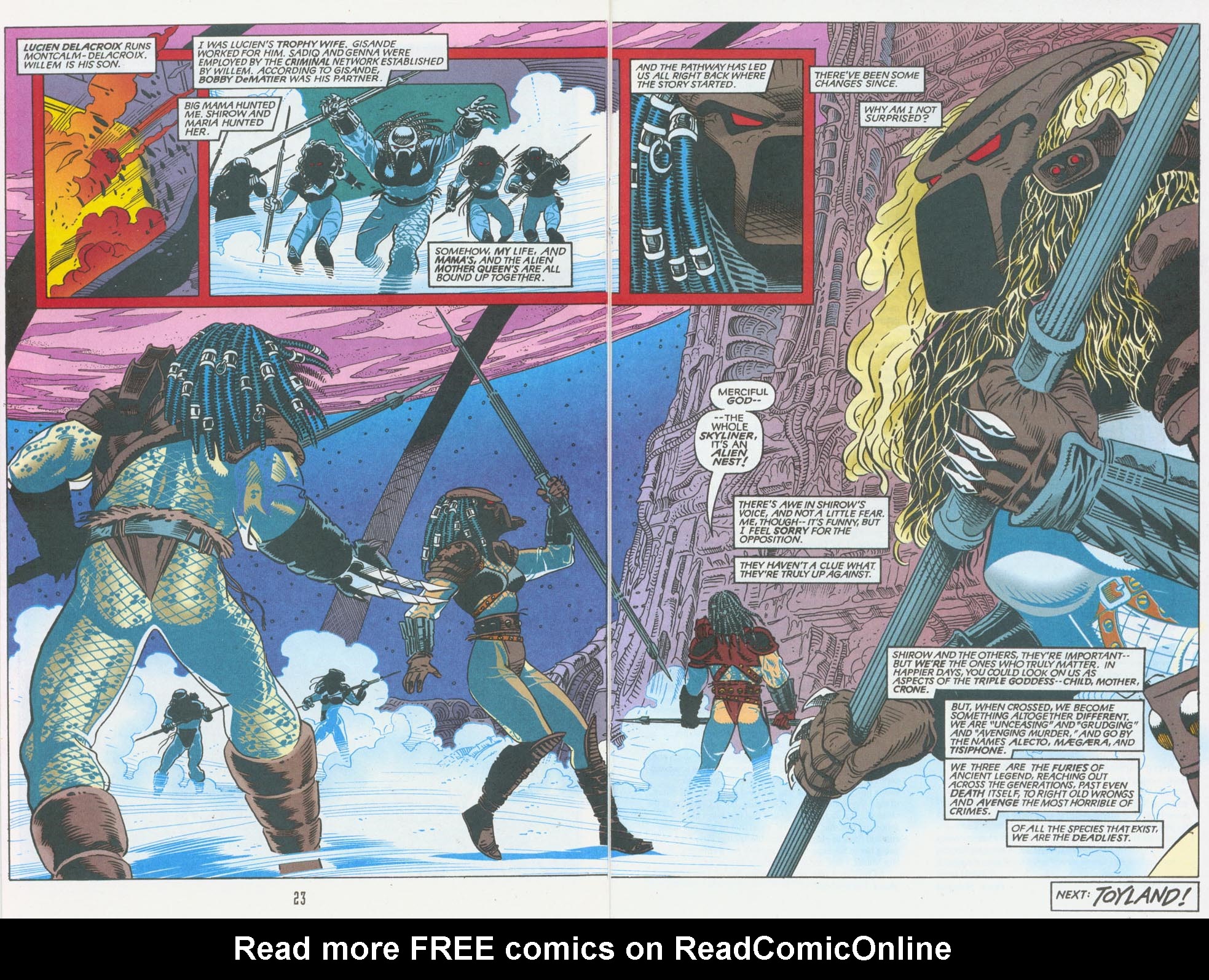 Read online Aliens/Predator: The Deadliest of the Species comic -  Issue #10 - 24