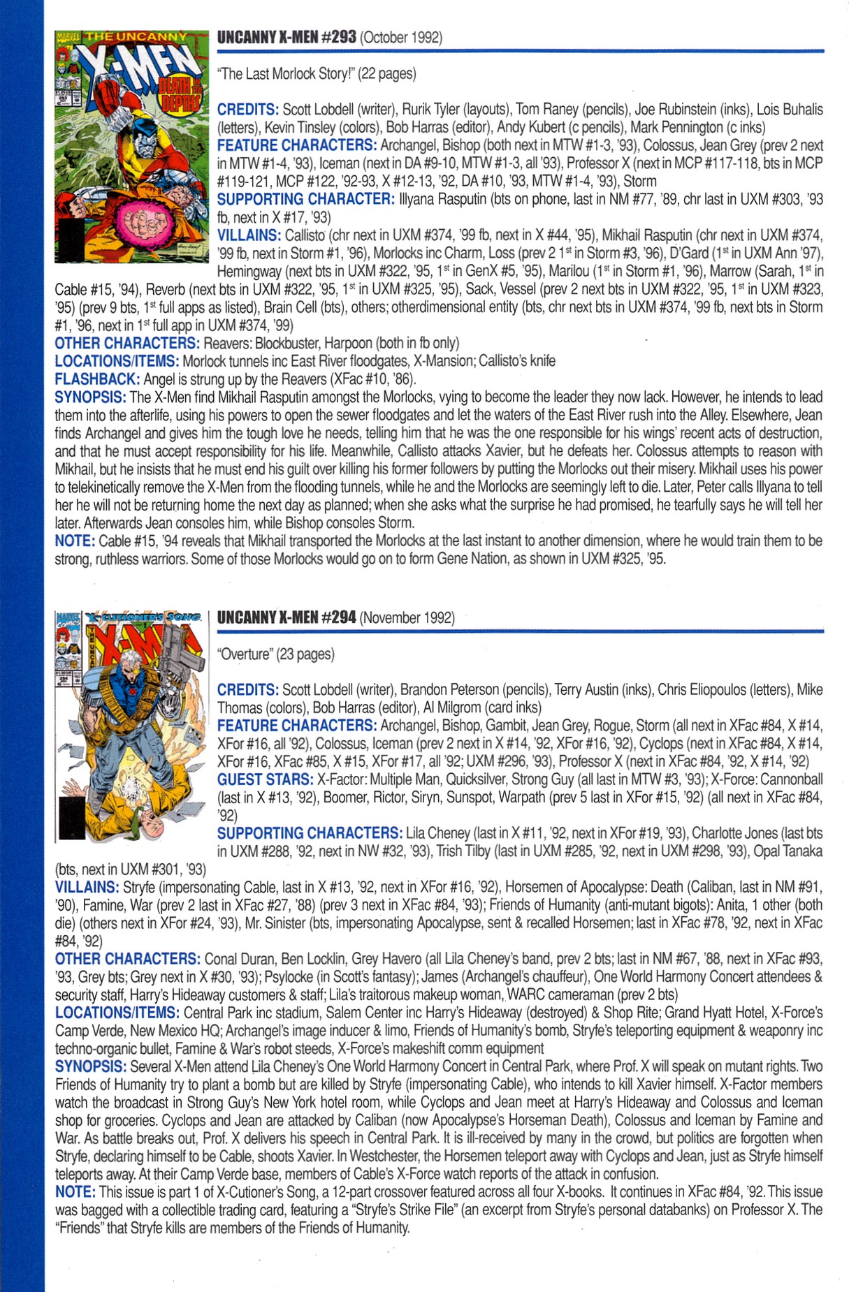 Read online Official Index to the Marvel Universe comic -  Issue #7 - 60