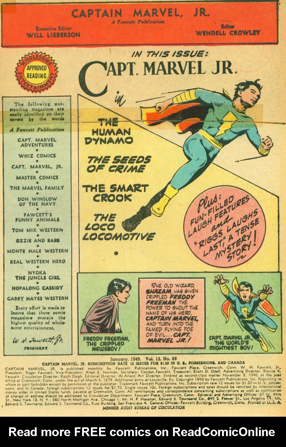 Read online Captain Marvel, Jr. comic -  Issue #69 - 2