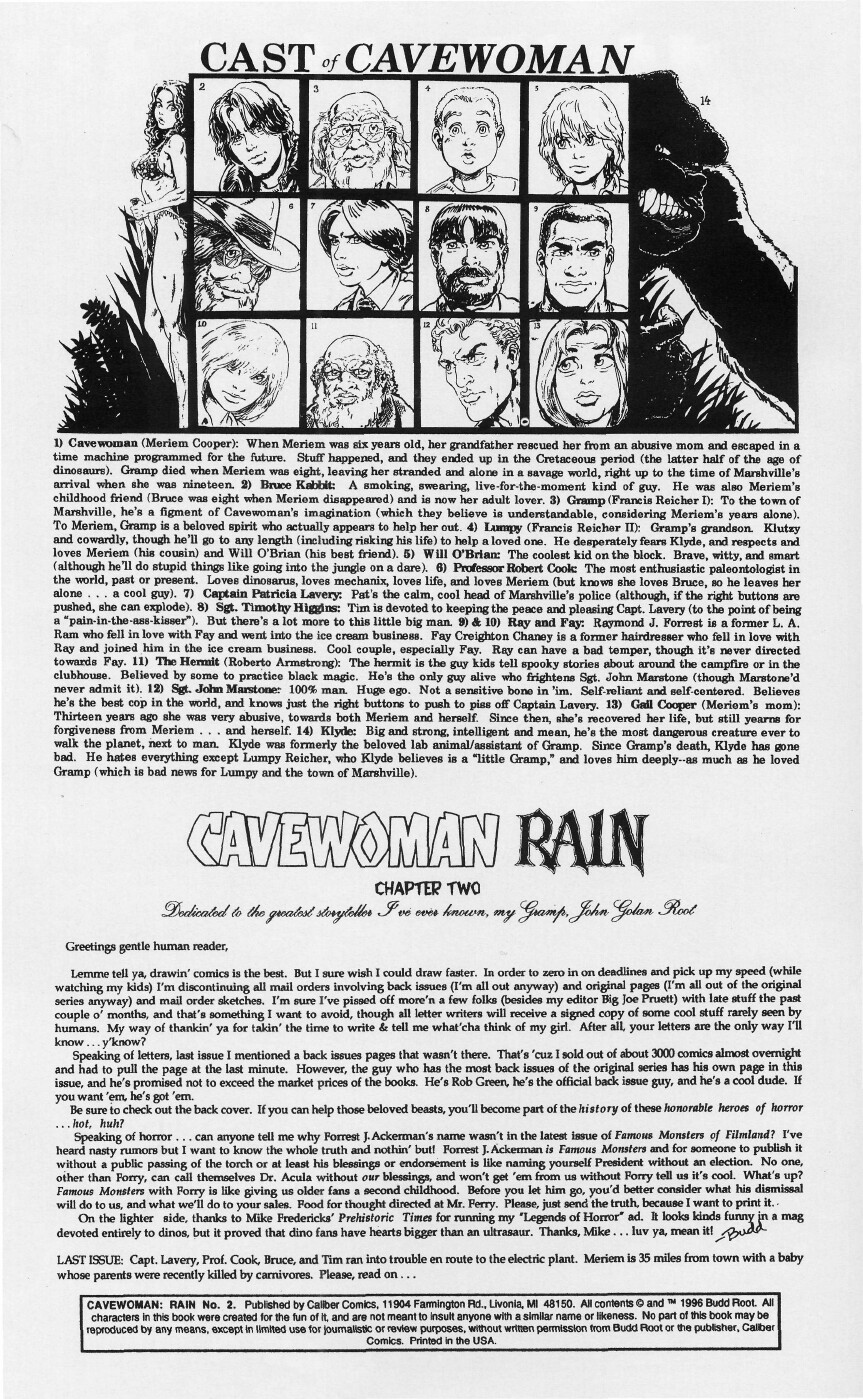 Read online Cavewoman: Rain comic -  Issue #2 - 4