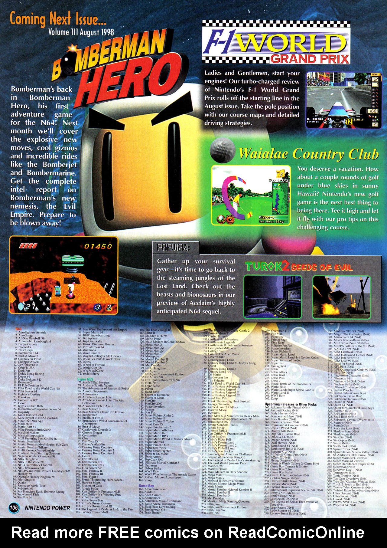 Read online Nintendo Power comic -  Issue #110 - 112
