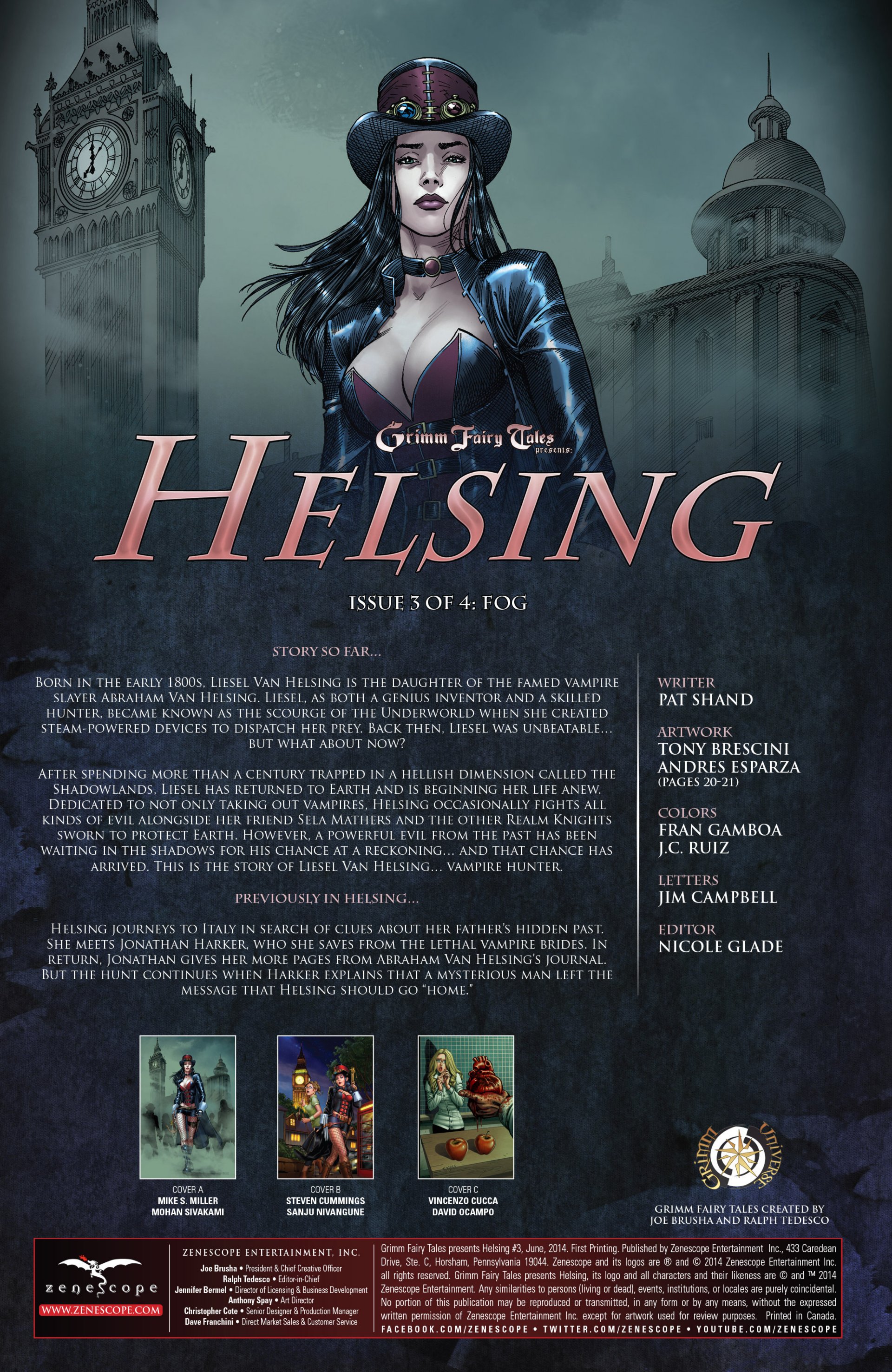 Read online Grimm Fairy Tales presents Helsing comic -  Issue #3 - 3