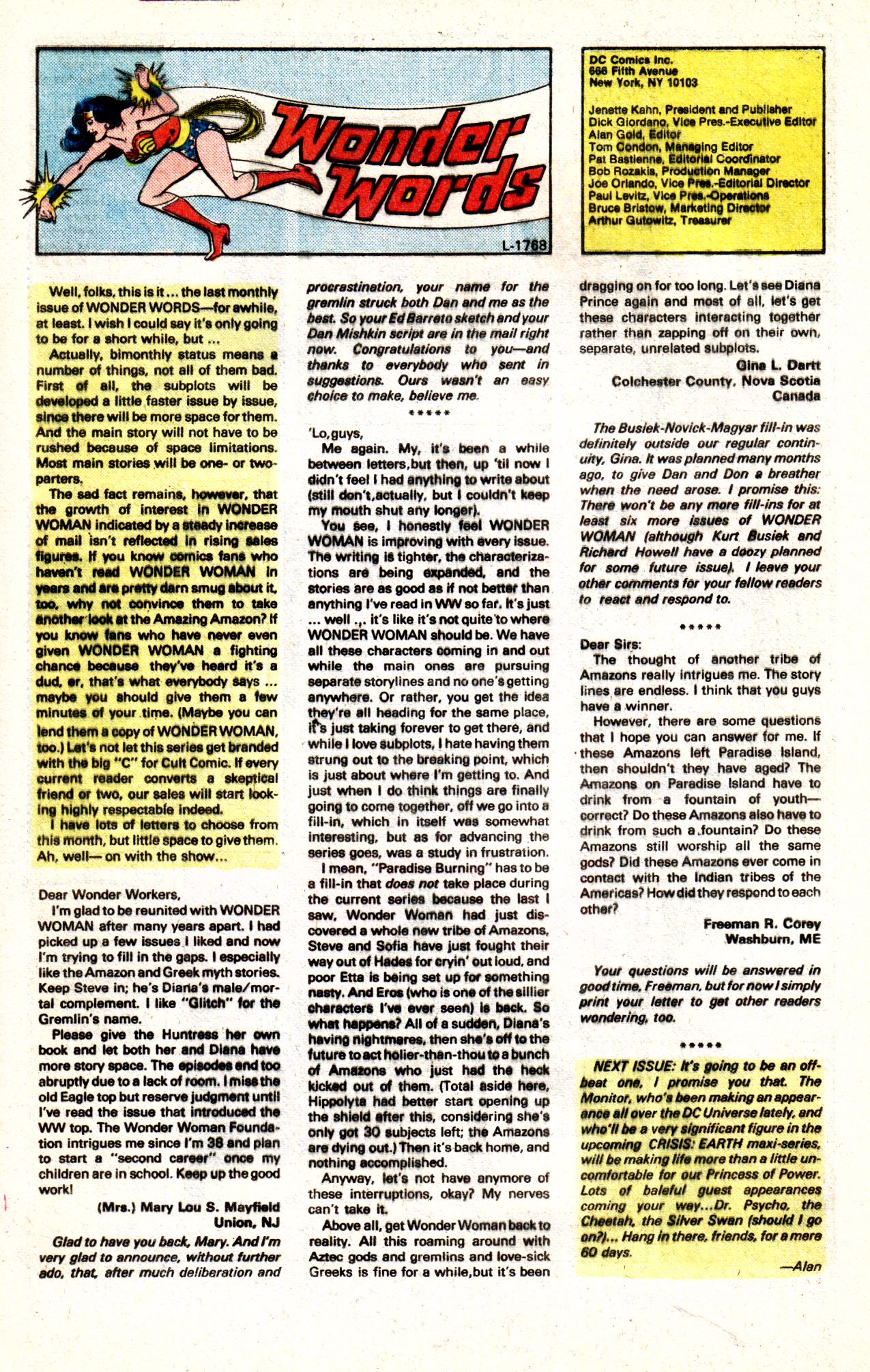 Read online Wonder Woman (1942) comic -  Issue #322 - 25