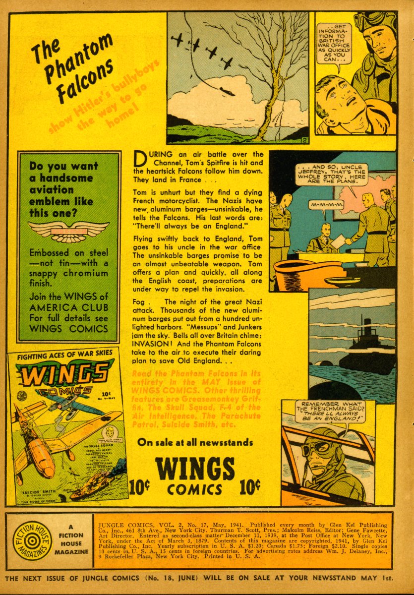 Read online Jungle Comics comic -  Issue #17 - 2