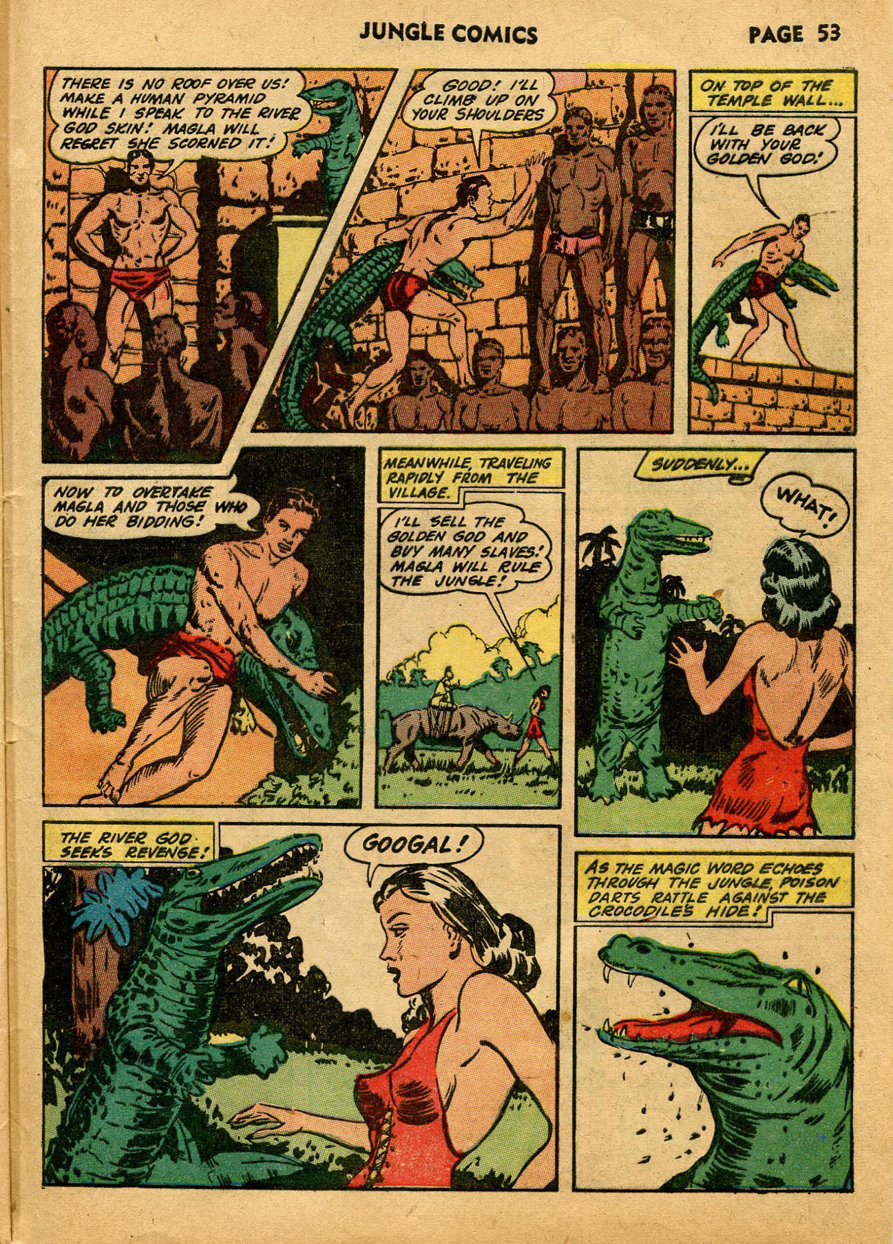 Read online Jungle Comics comic -  Issue #40 - 55