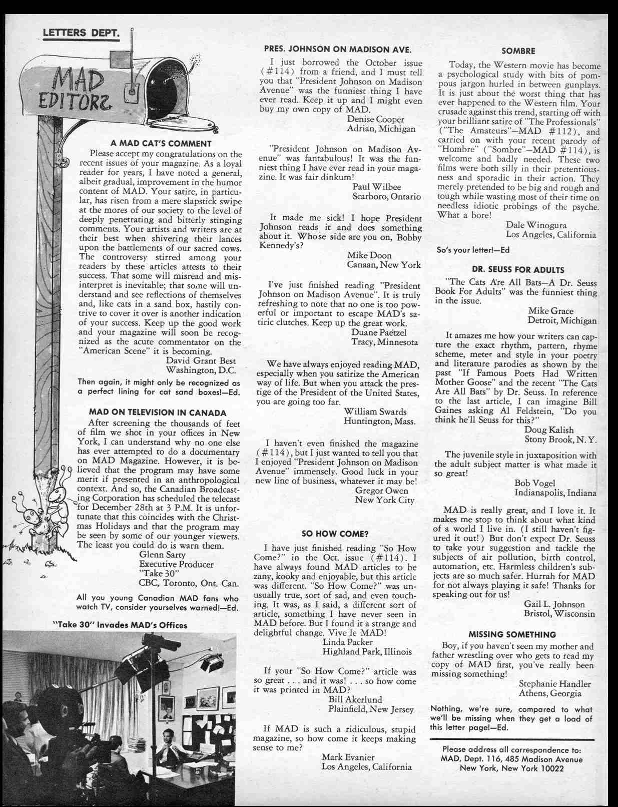 Read online MAD comic -  Issue #116 - 4