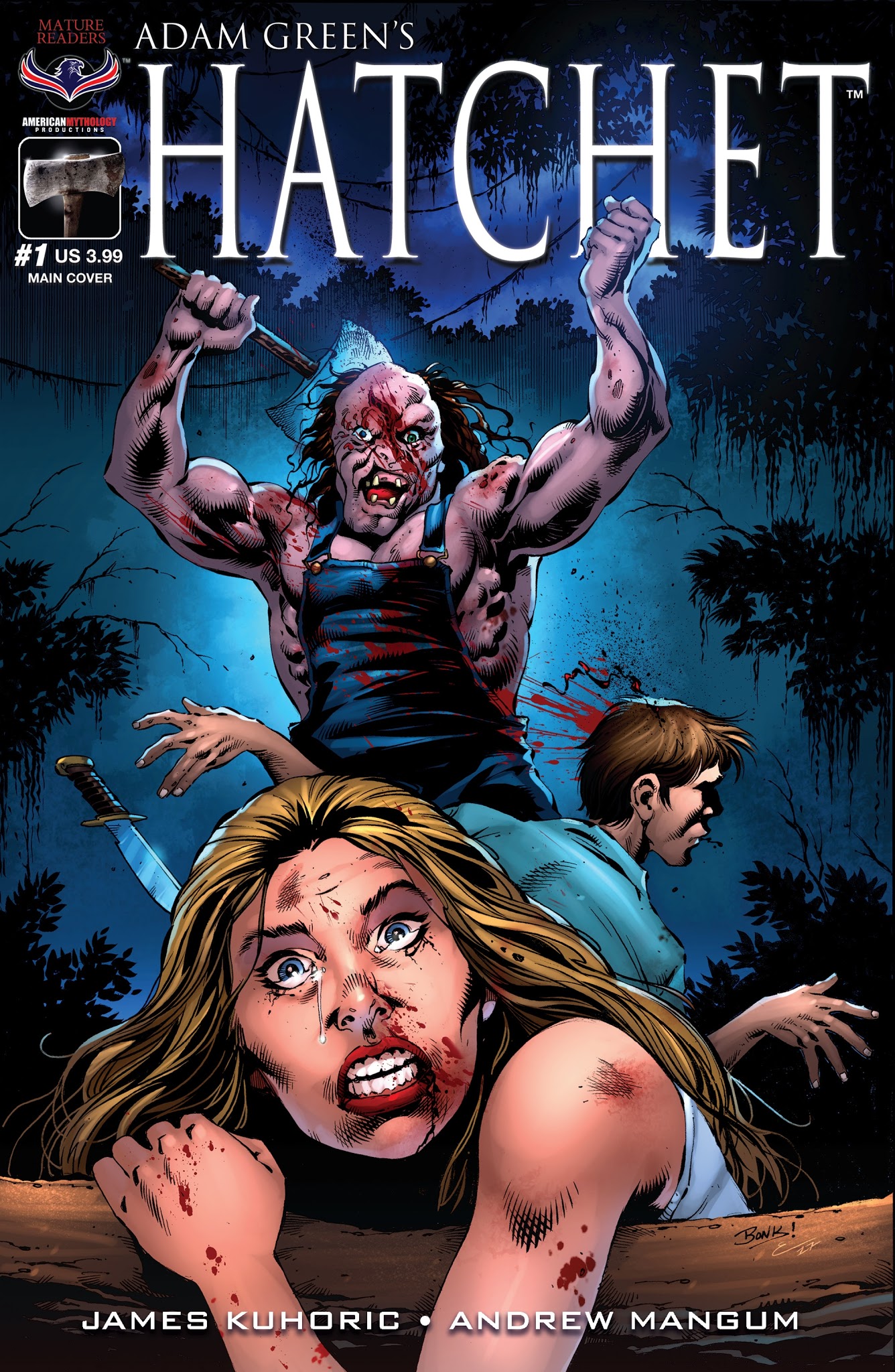 Read online Adam Green's Hatchet comic -  Issue #1 - 1