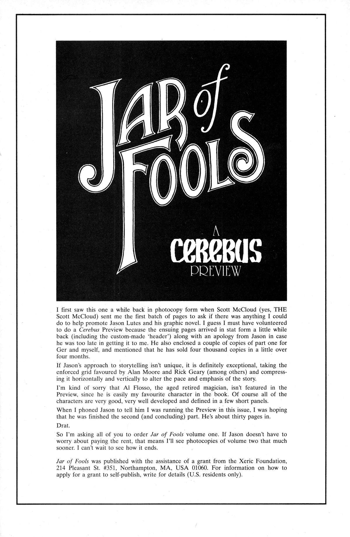 Read online Cerebus comic -  Issue #191 - 27