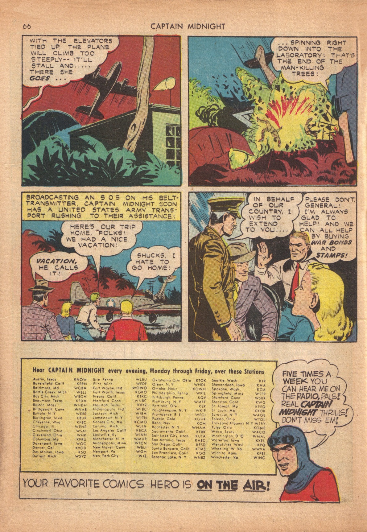 Read online Captain Midnight (1942) comic -  Issue #10 - 62