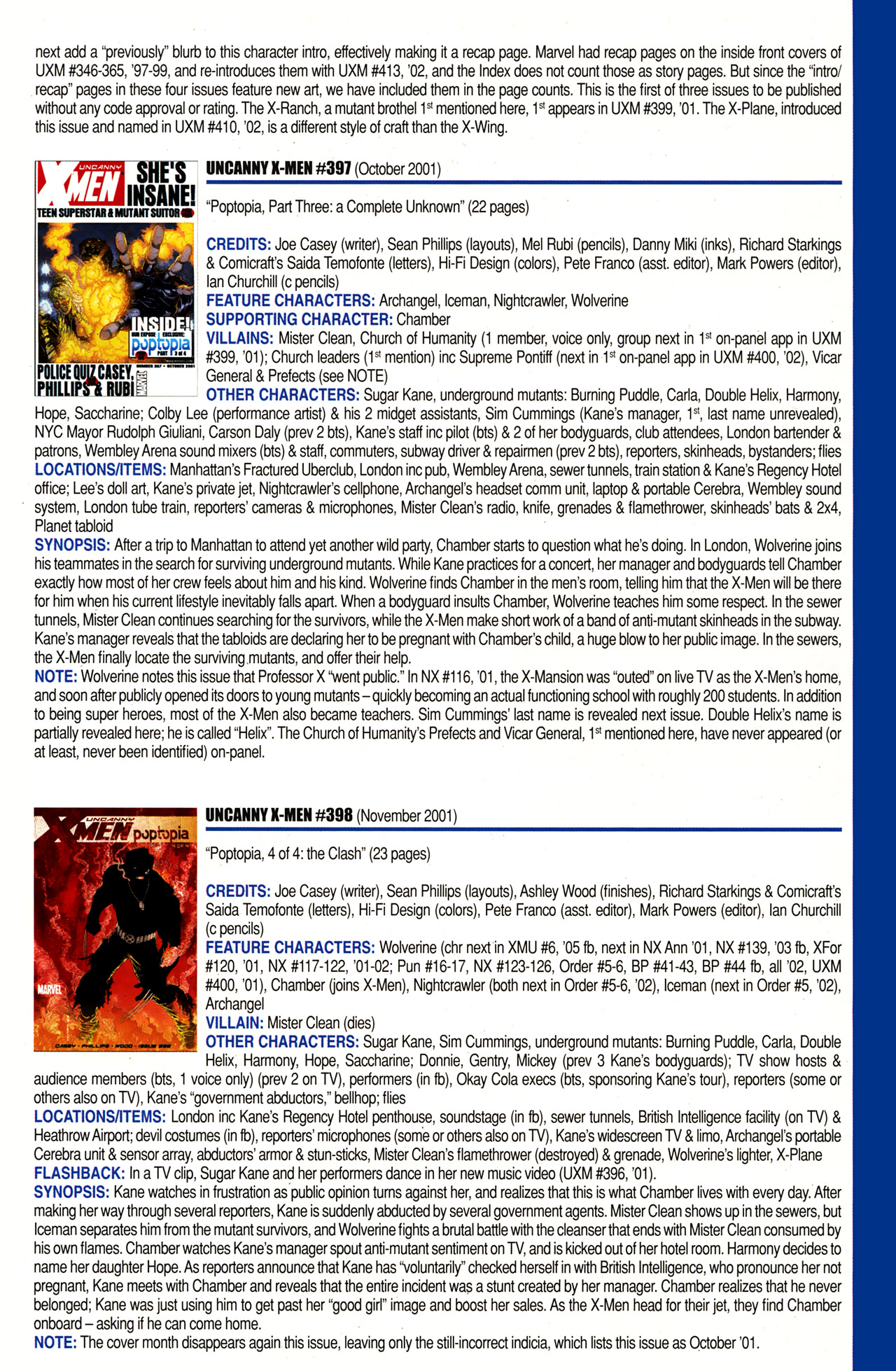 Read online Official Index to the Marvel Universe comic -  Issue #10 - 59