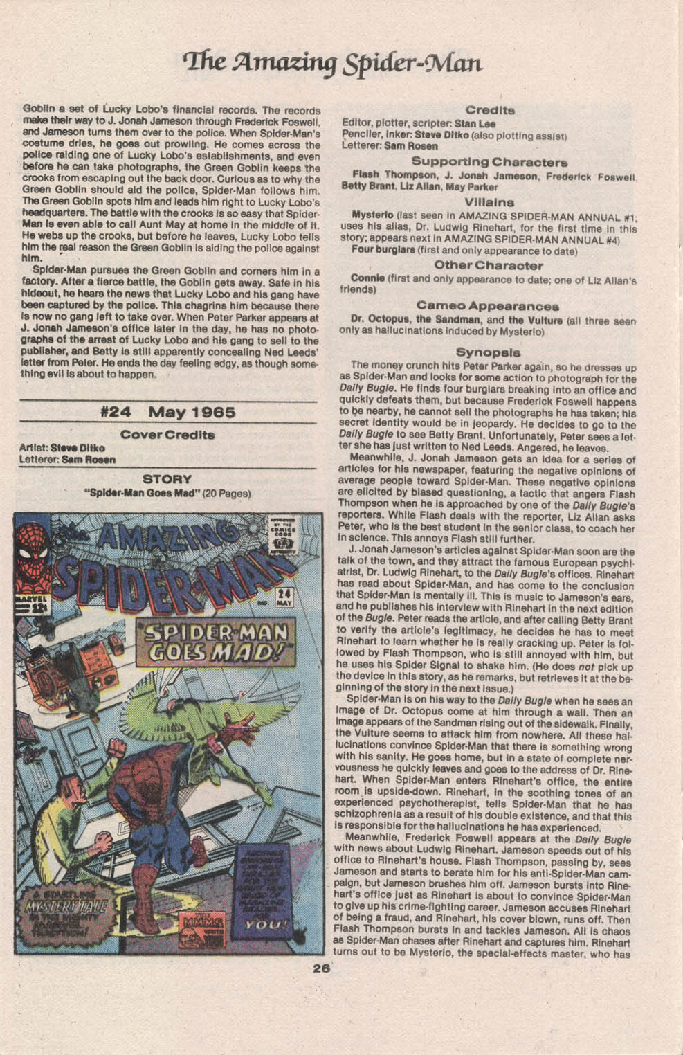 Read online The Official Marvel Index to The Amazing Spider-Man comic -  Issue #1 - 28