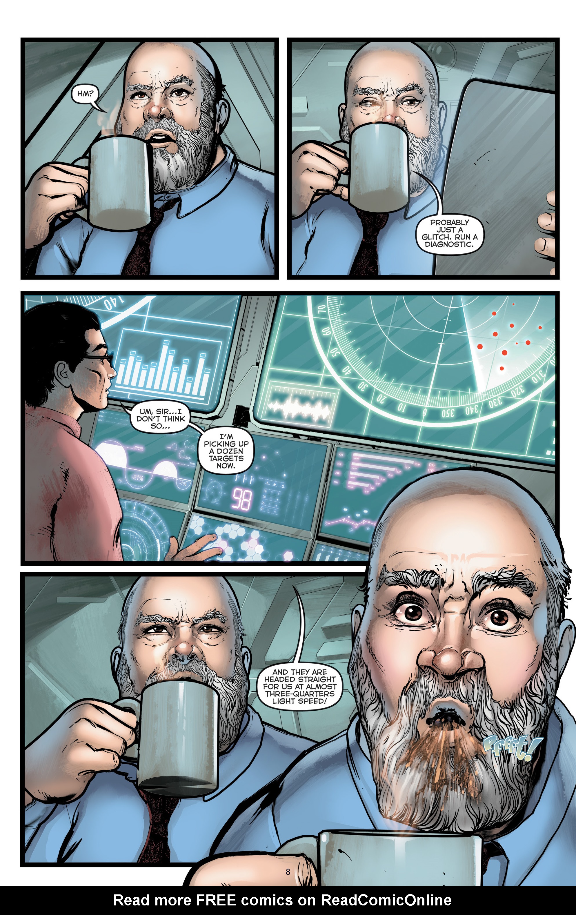 Read online Faster than Light comic -  Issue #7 - 10