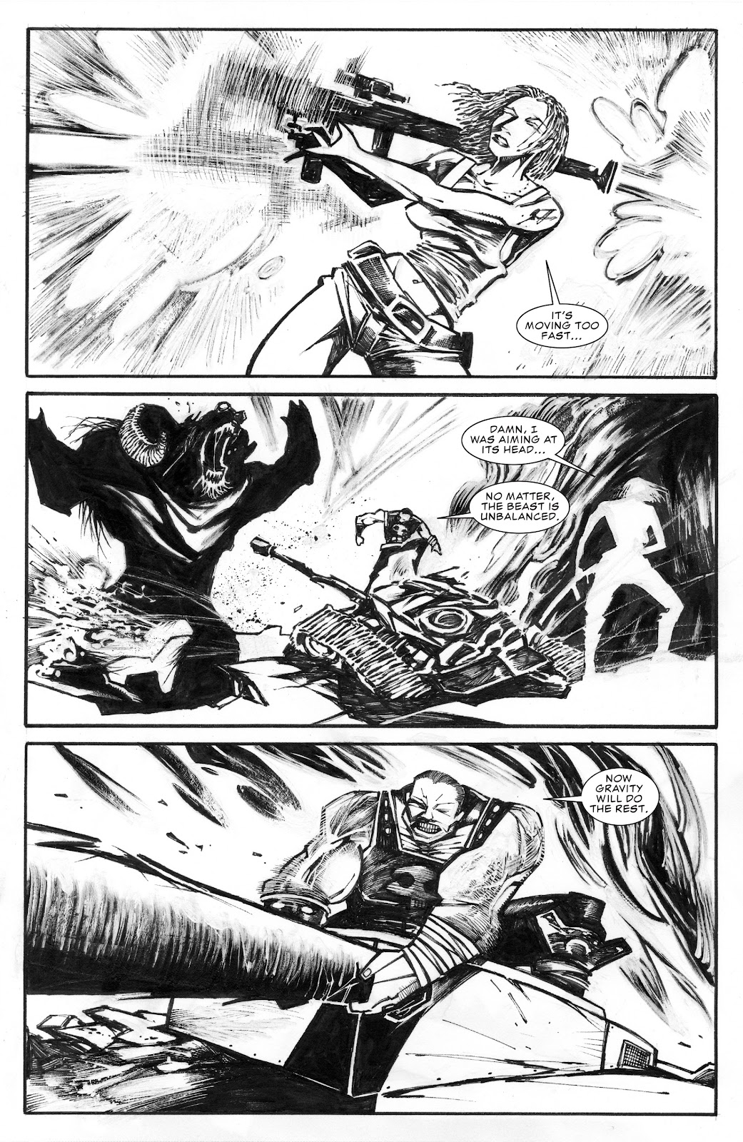 The Savage Axe of Ares (B&W) issue Full - Page 41