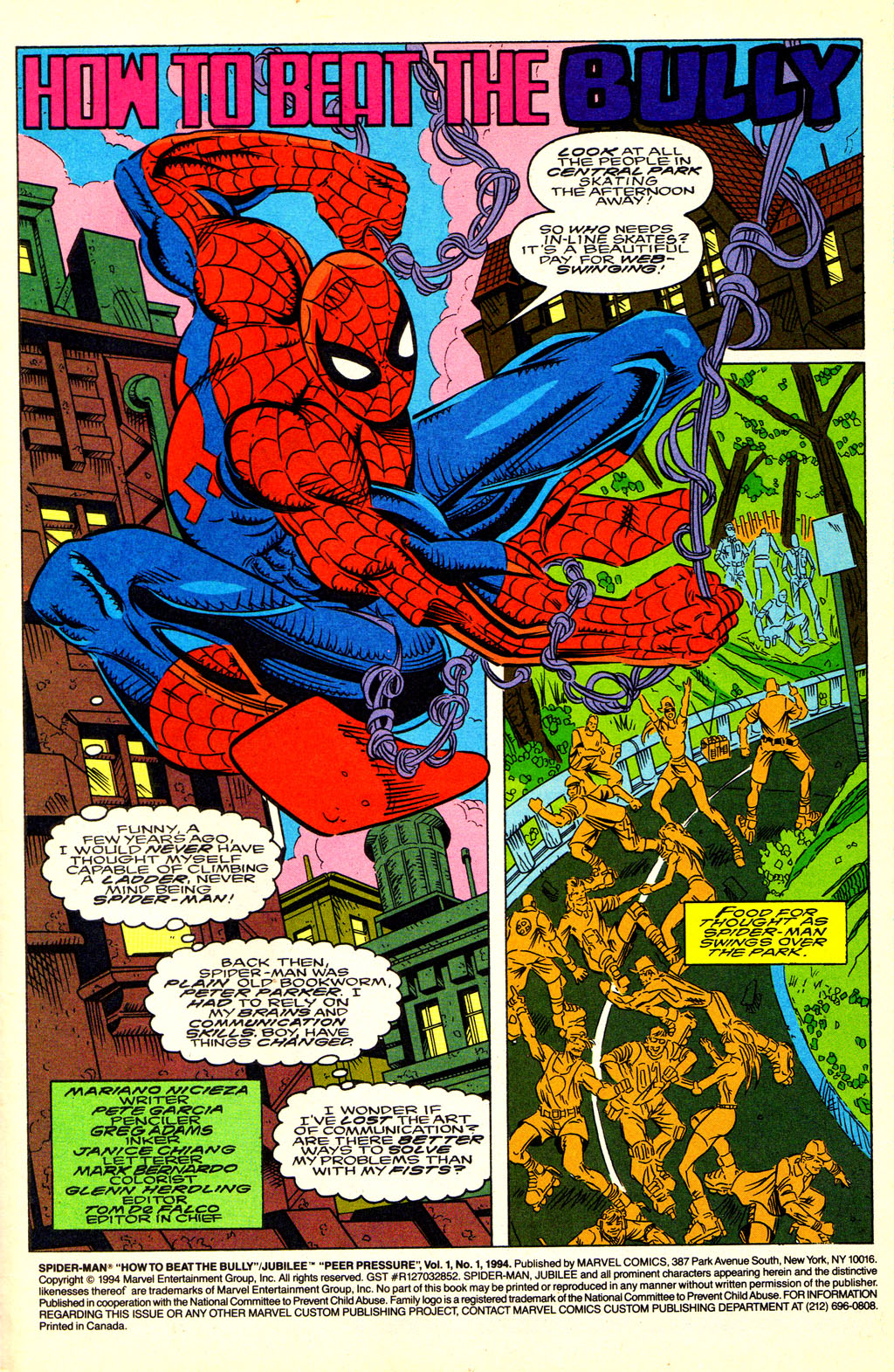 Read online Spider-Man "How to Beat the Bully" / Jubilee "Peer Pressure" comic -  Issue # Full - 13