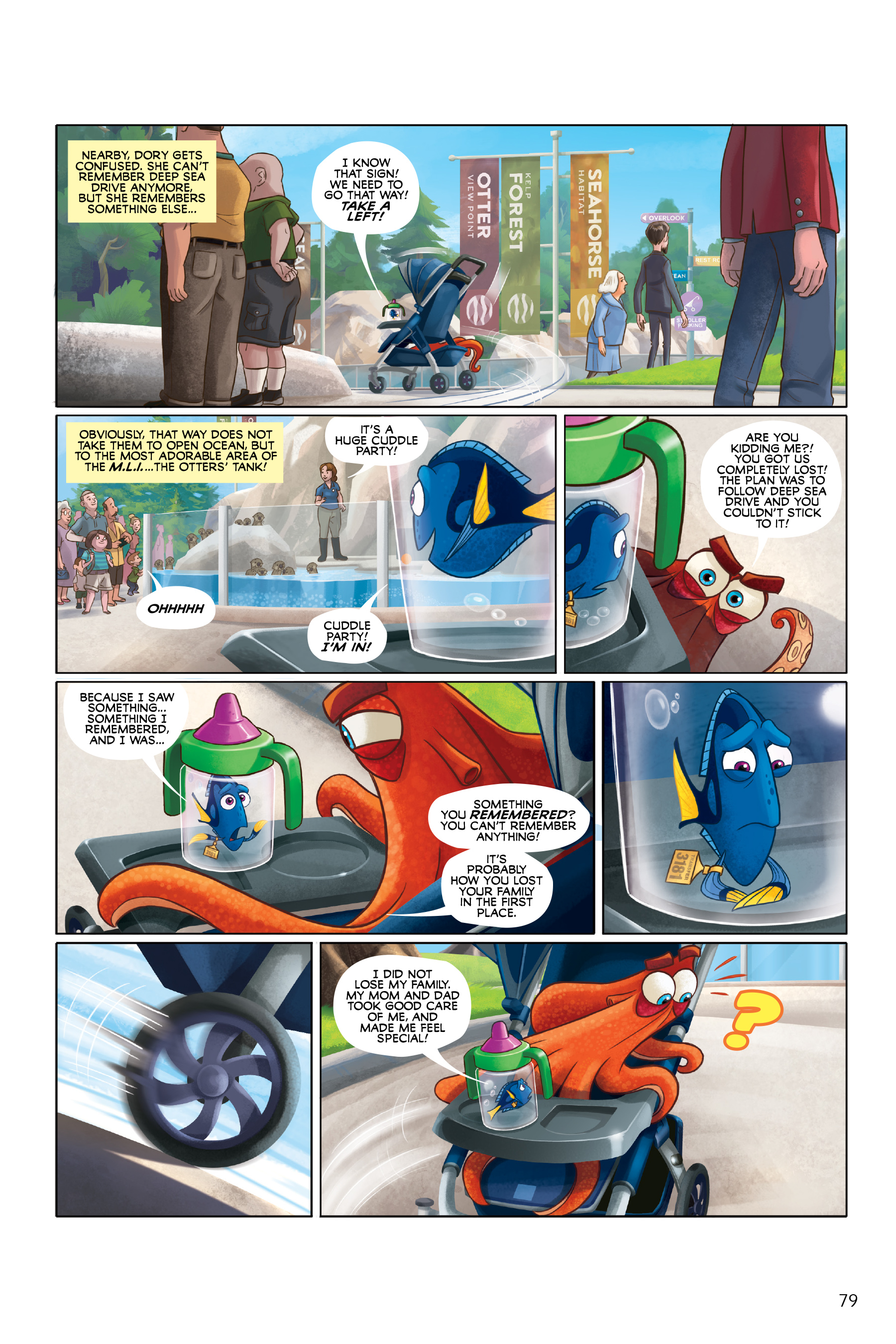 Read online Disney/PIXAR Finding Nemo and Finding Dory: The Story of the Movies in Comics comic -  Issue # TPB - 79
